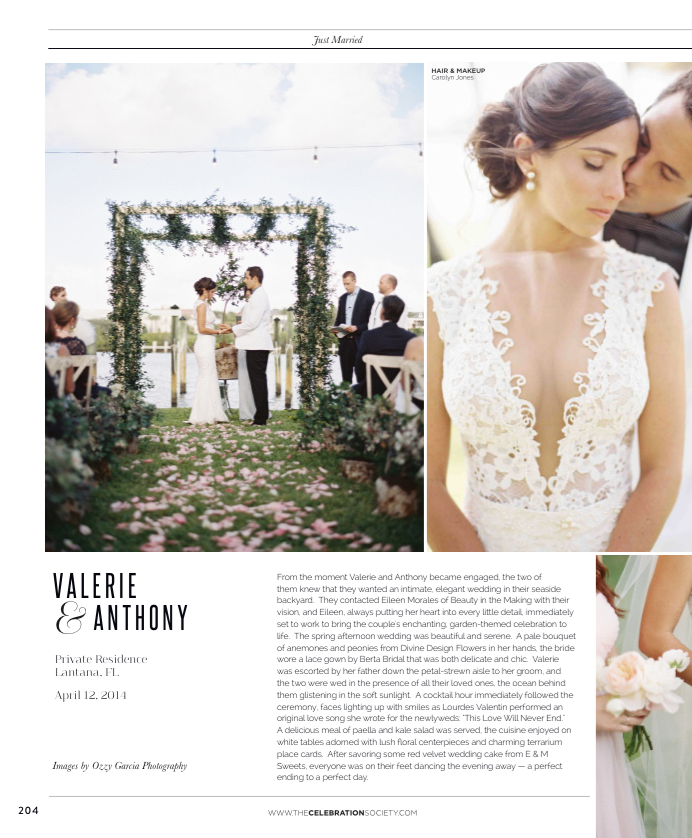The Celebration Society Magazine Featured Beauty in the Making Valerie and Anthony Wedding Sea Side Lantana Divine Design Flowers Arch .png