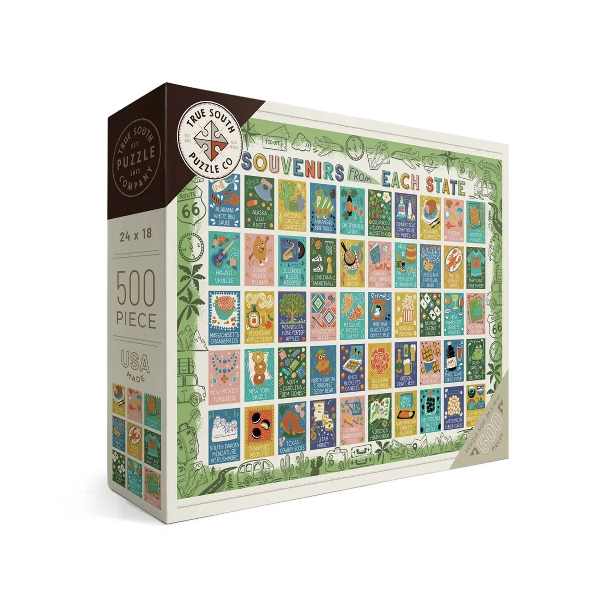 Souvenirs of the States for True South Puzzles