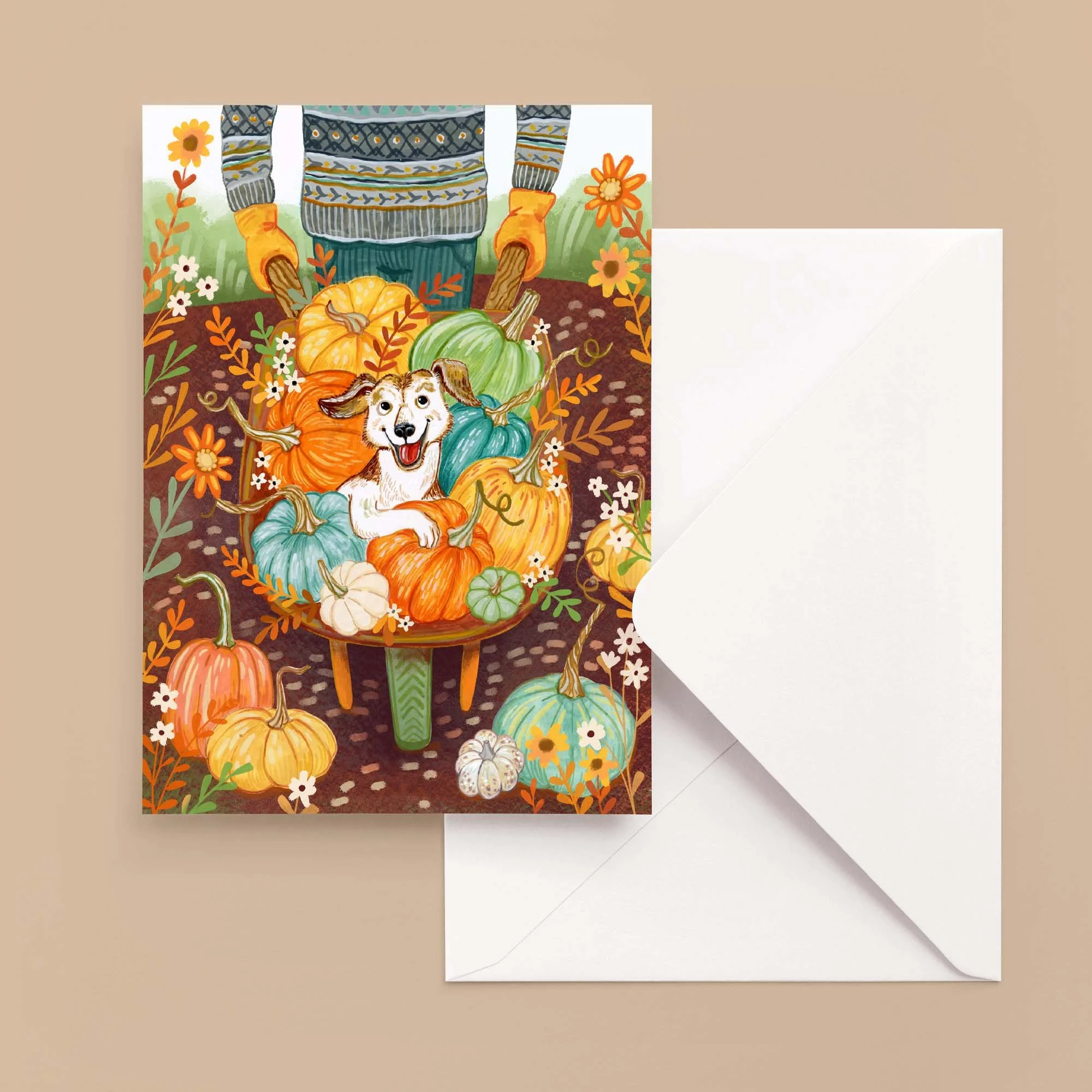 Happy Puppy Greeting Card for Trader Joe's