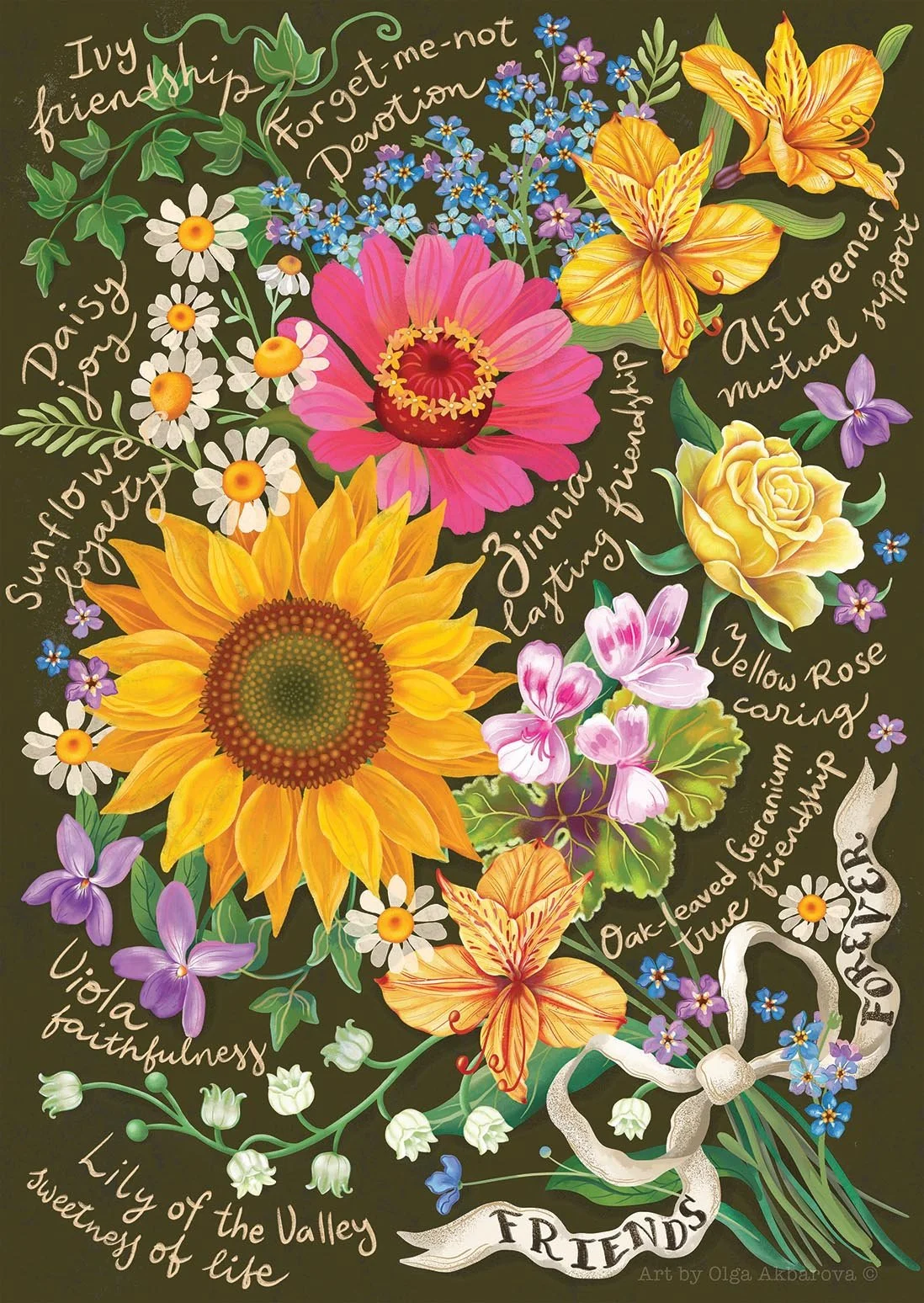 Friendship Bouquet 15x21. Available for Licensing