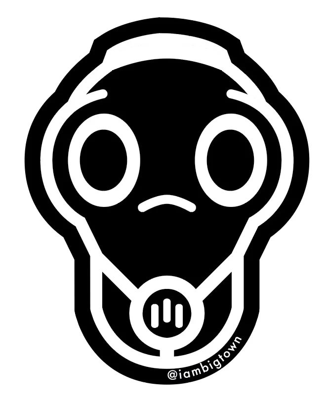 2 @iambigtown stickers and magnet