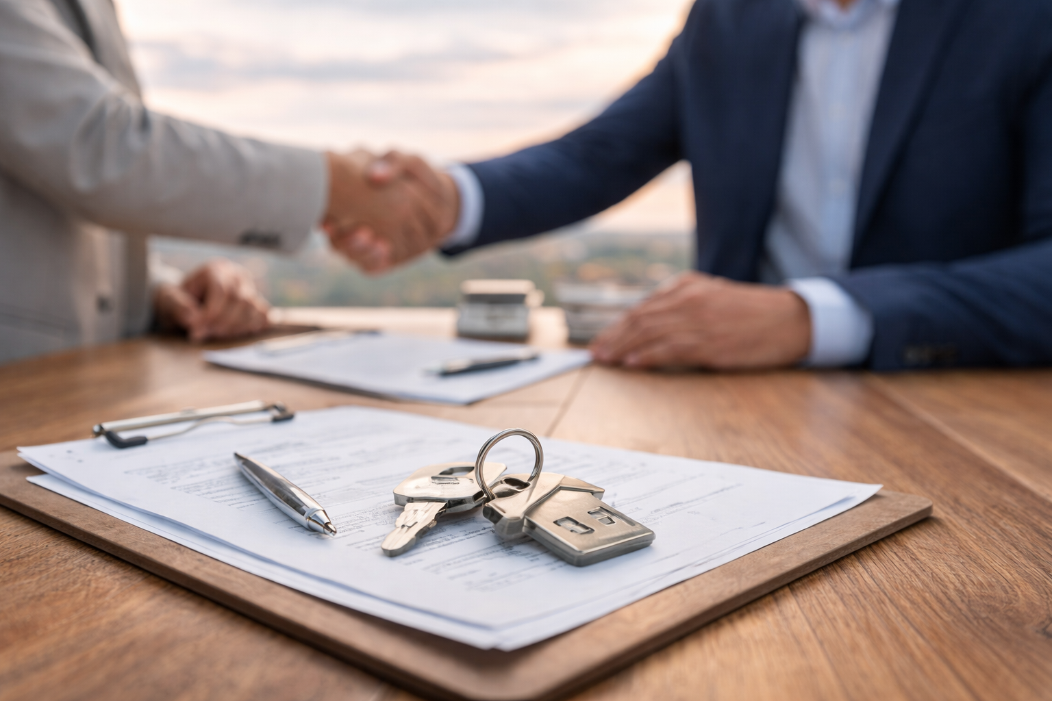 New luxury homeowner receiving keys in Summerlin Las Vegas with favorable 6.16 percent mortgage rate