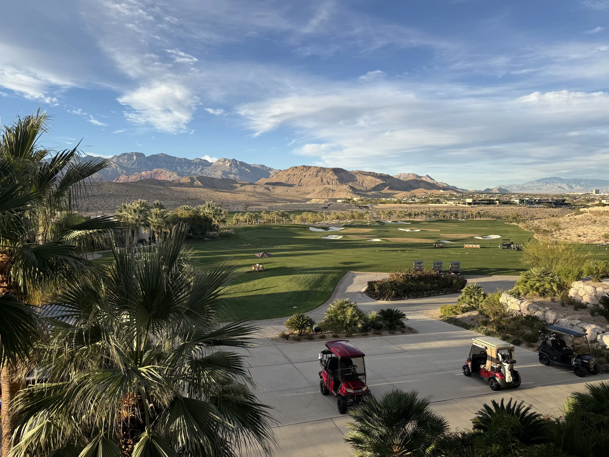 The Summit Summerlin private golf course with mountain views