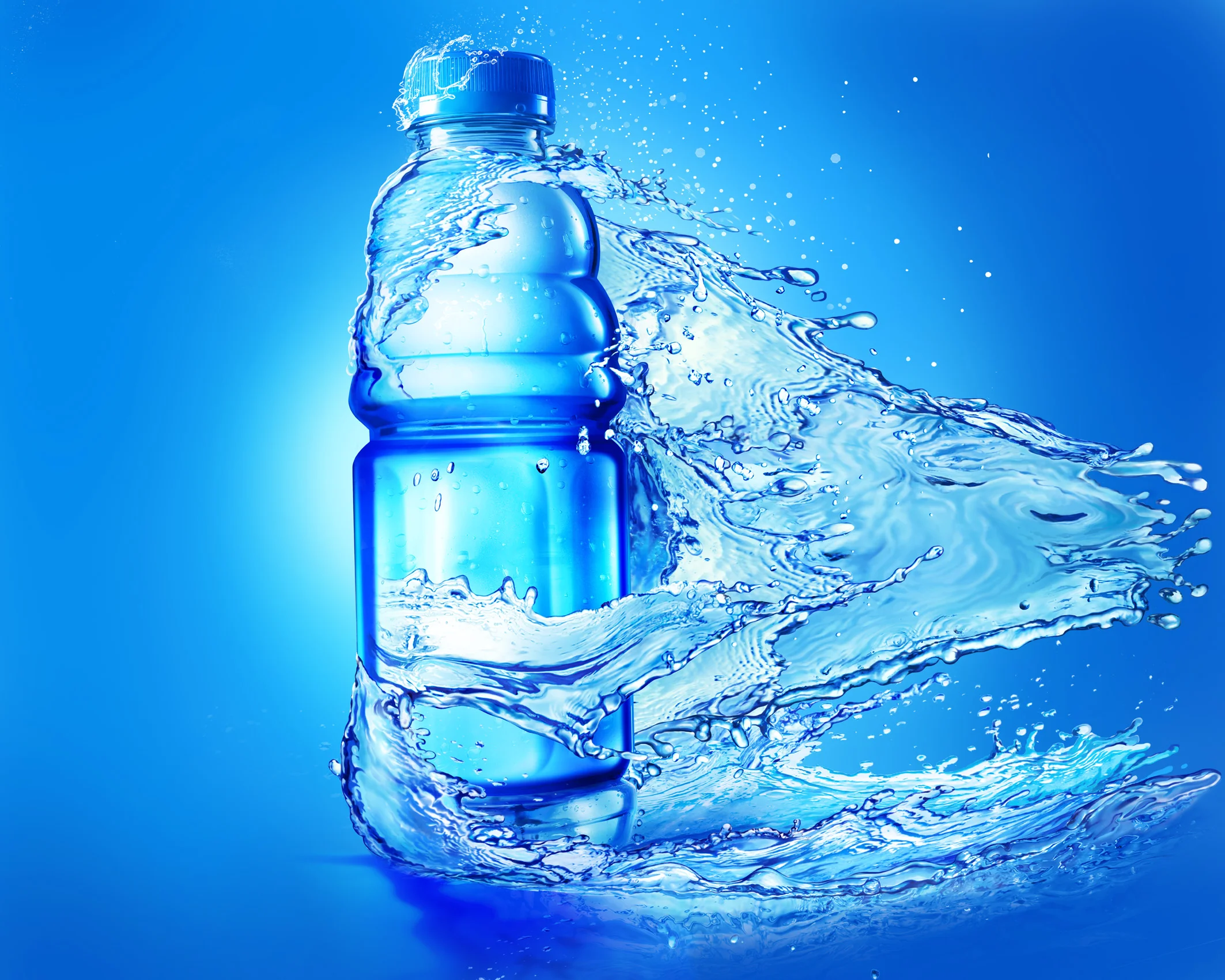 hyper real water splash