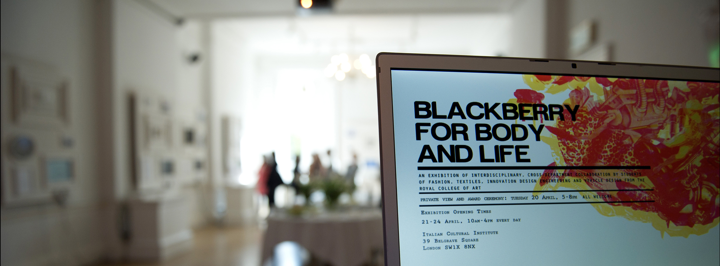  Curation of the exhibition  "Blackberry or body and for Life" , London 2010 