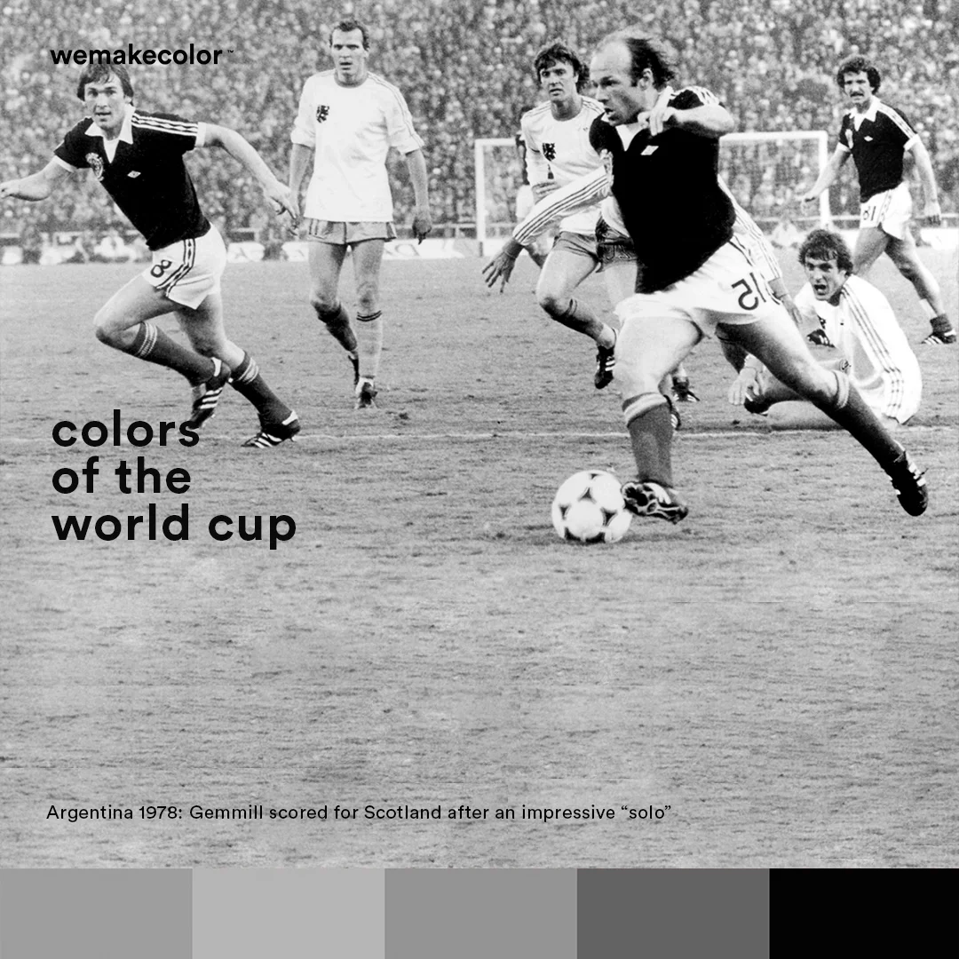 Gemmill scored for Scotland after an impressive “solo” against Holland.