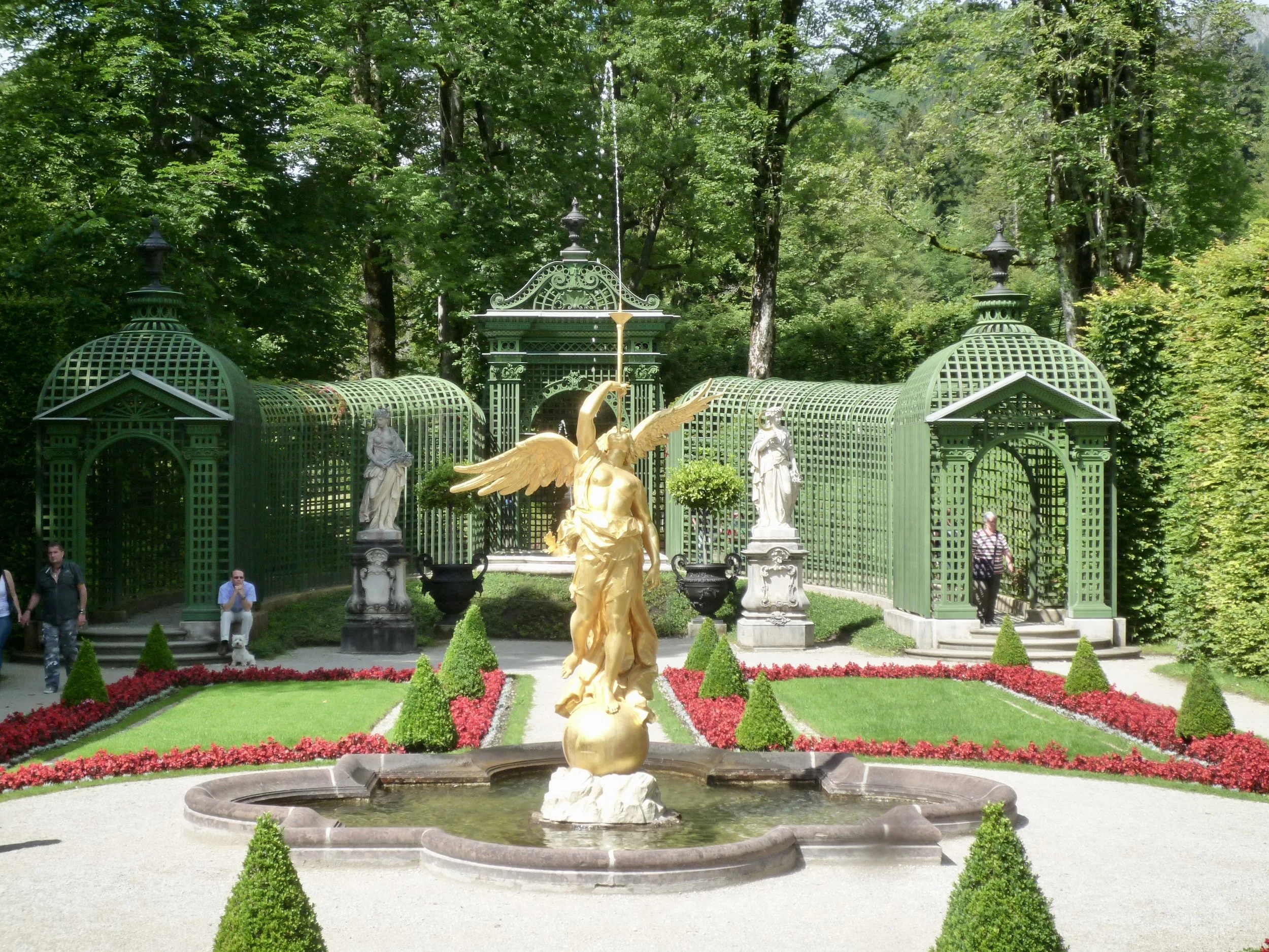 Parken i Linderhof