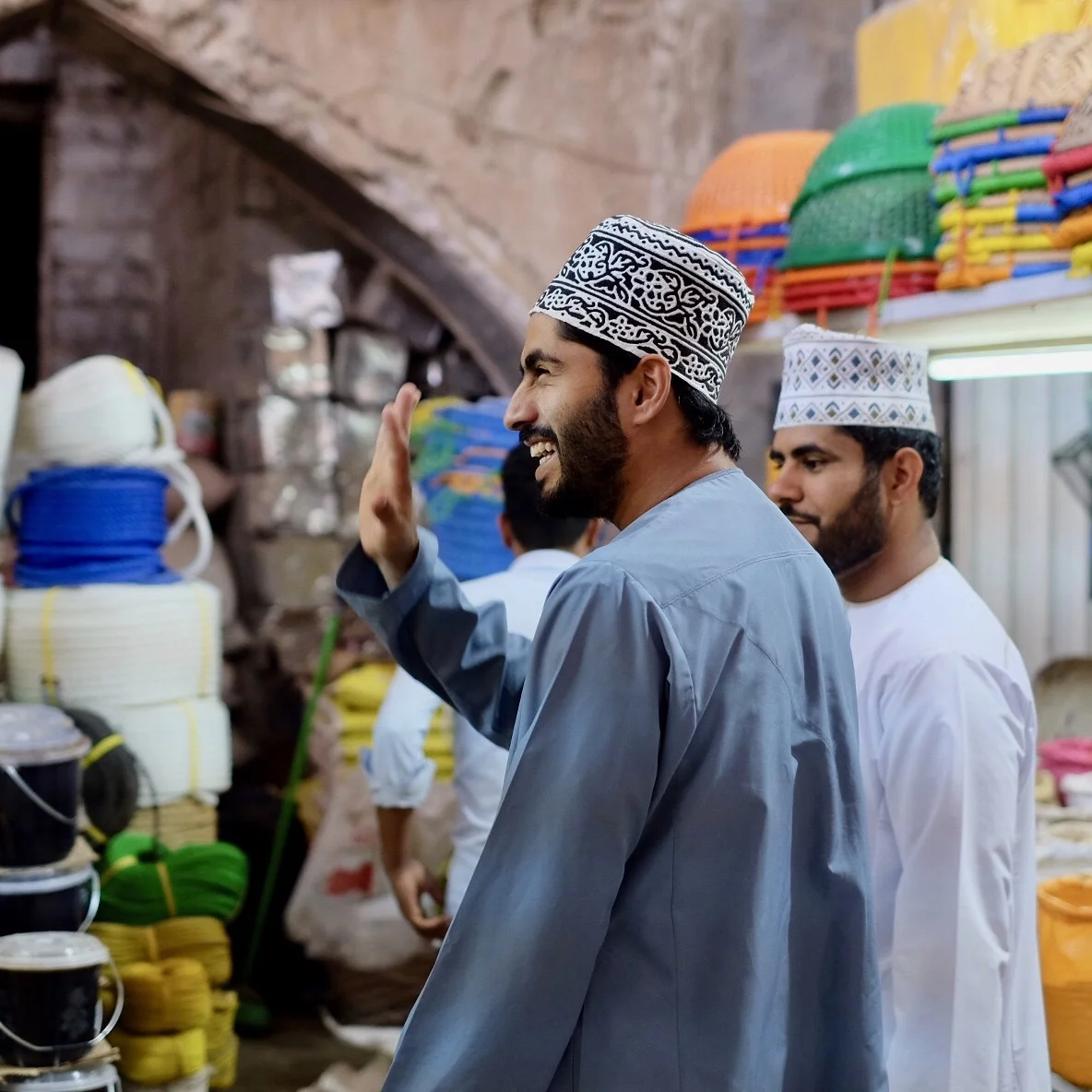 Omanis i Nizwas souk