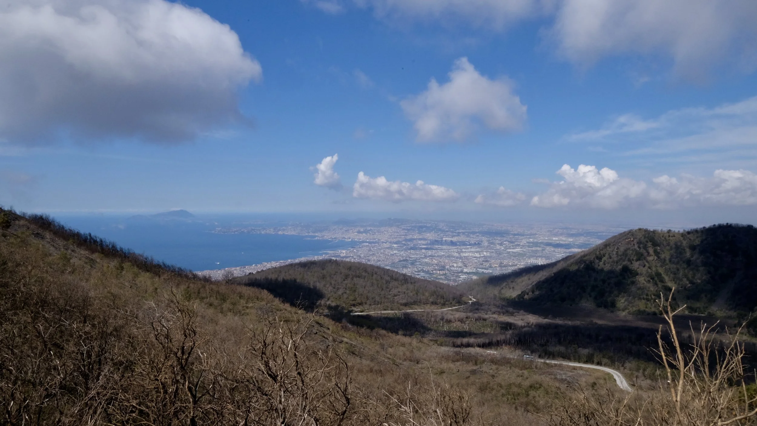 Utsikten uppe ifrån Vesuvius
