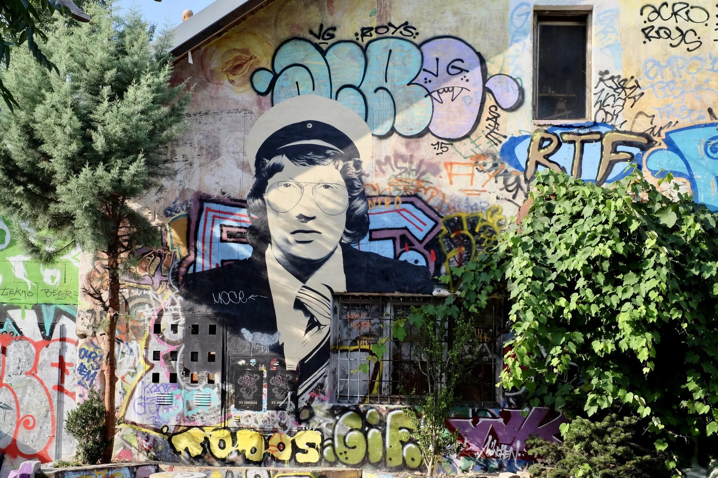 Alternativa kvarteret runt gatan Metelkova ulica
