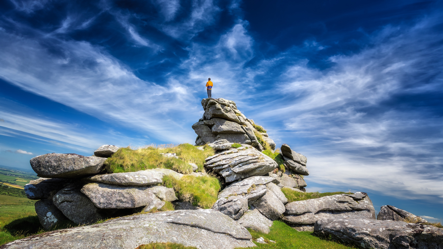 Killmar Tor, Bodmin Moor, one of the highest peaks in Cornwall