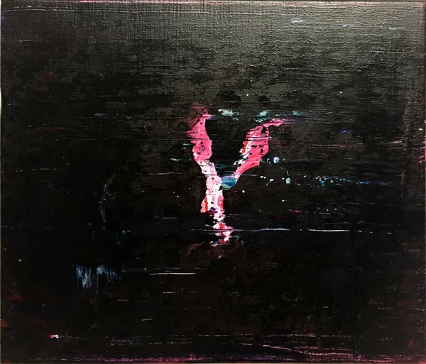 "kämpf der Titanen 0" oil on linen 33x38 cm 2015 collection HNA Company New York city/Shanghai