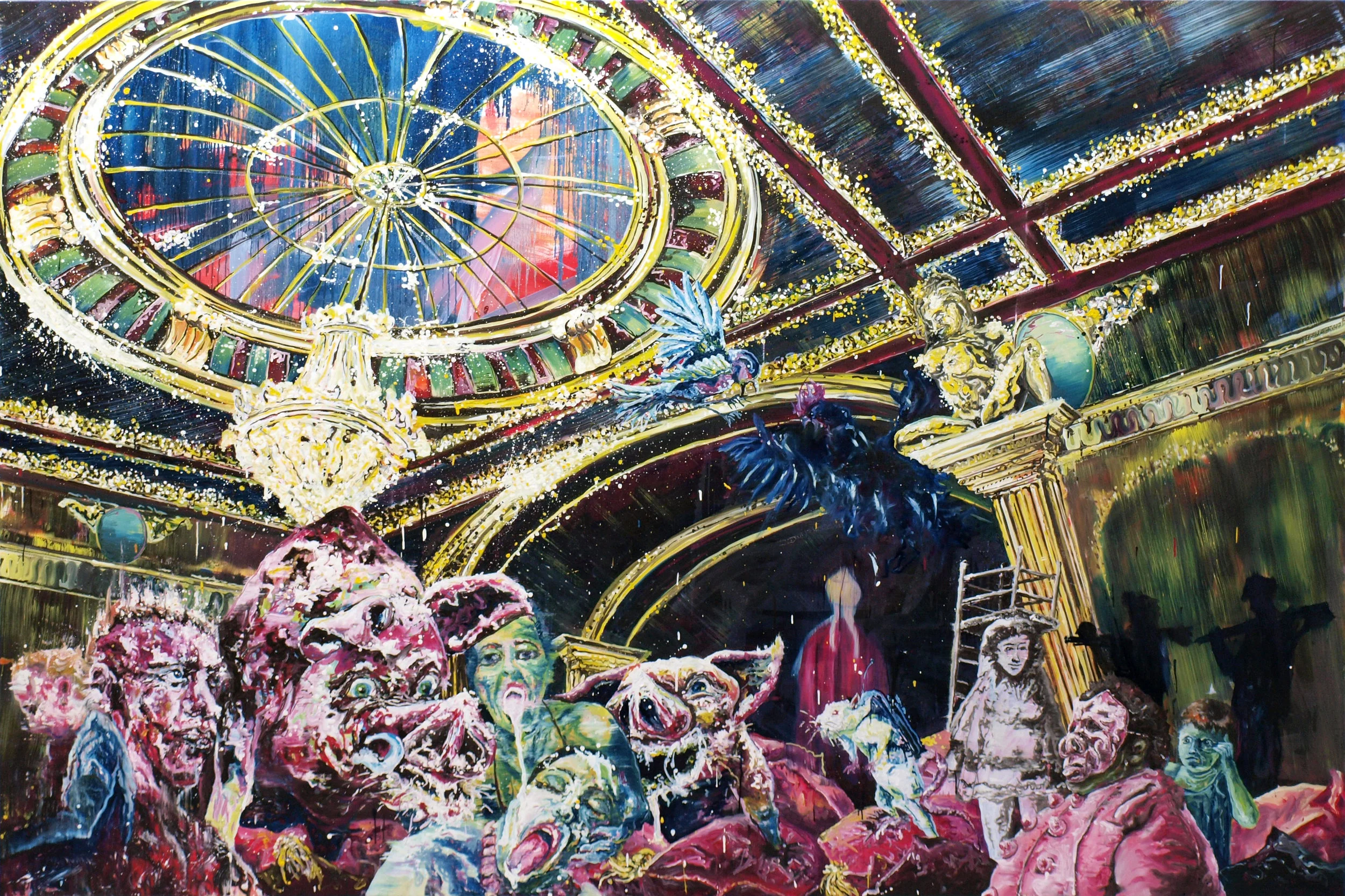 "Slumberland Manifesto I" oil on linen 200x300 cm 2012 collection Spahn-Funke, Berlin