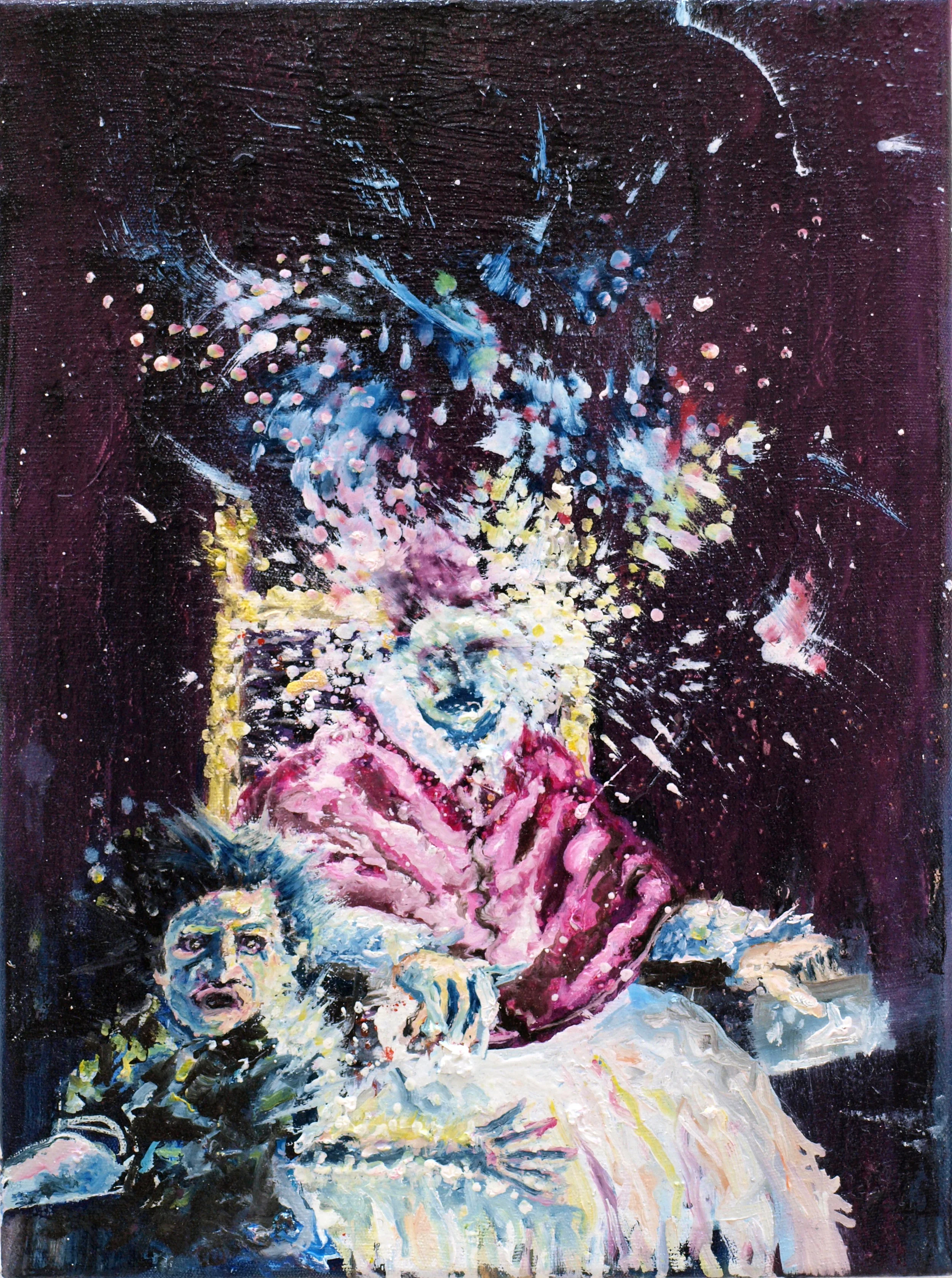 "Vanishing Innocentius X" oil on linen 40x30 cm 2012