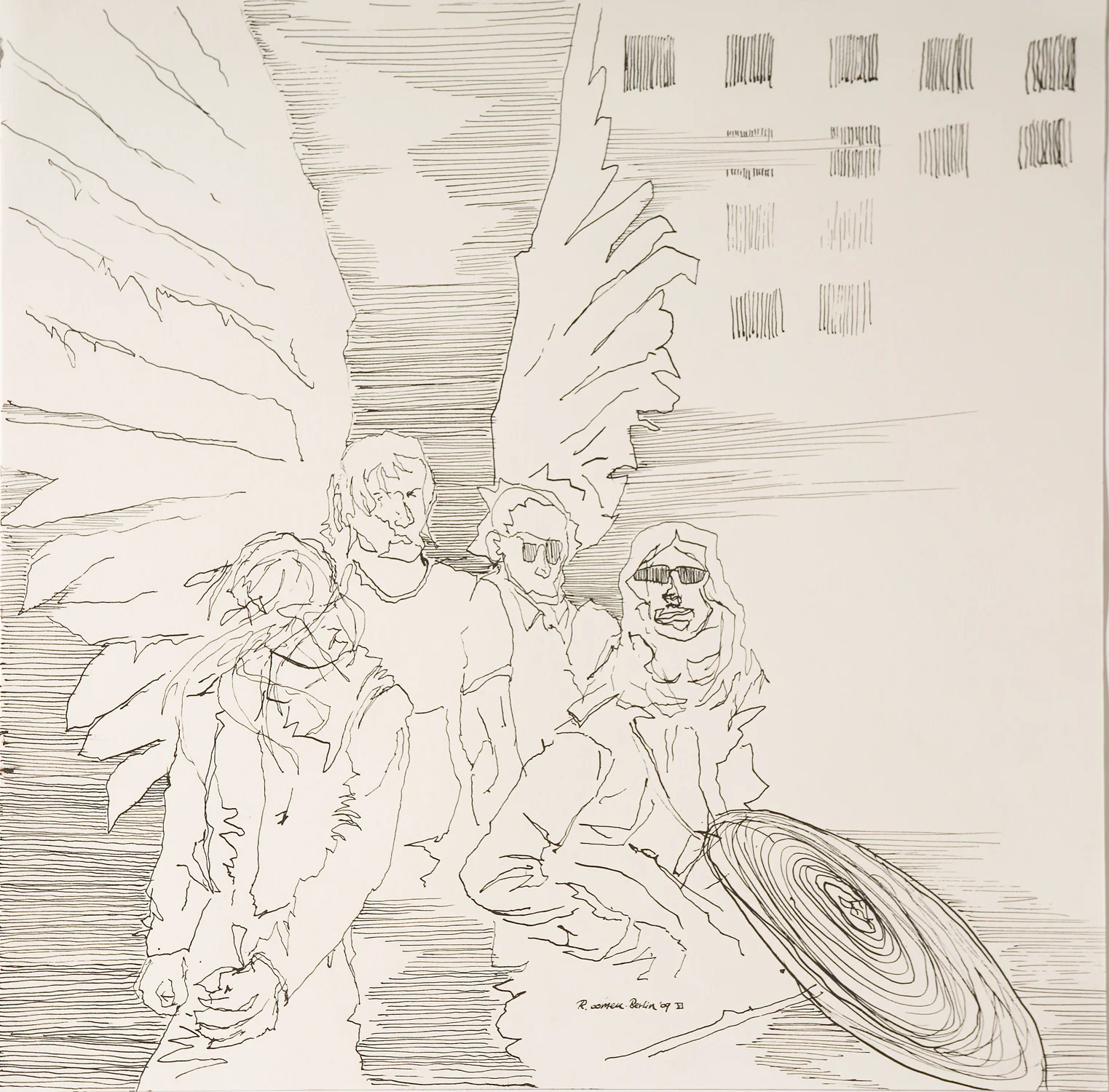 "# XI" Indian ink on paper 42x42 cm 2009 private collection Amsterdam NLD
