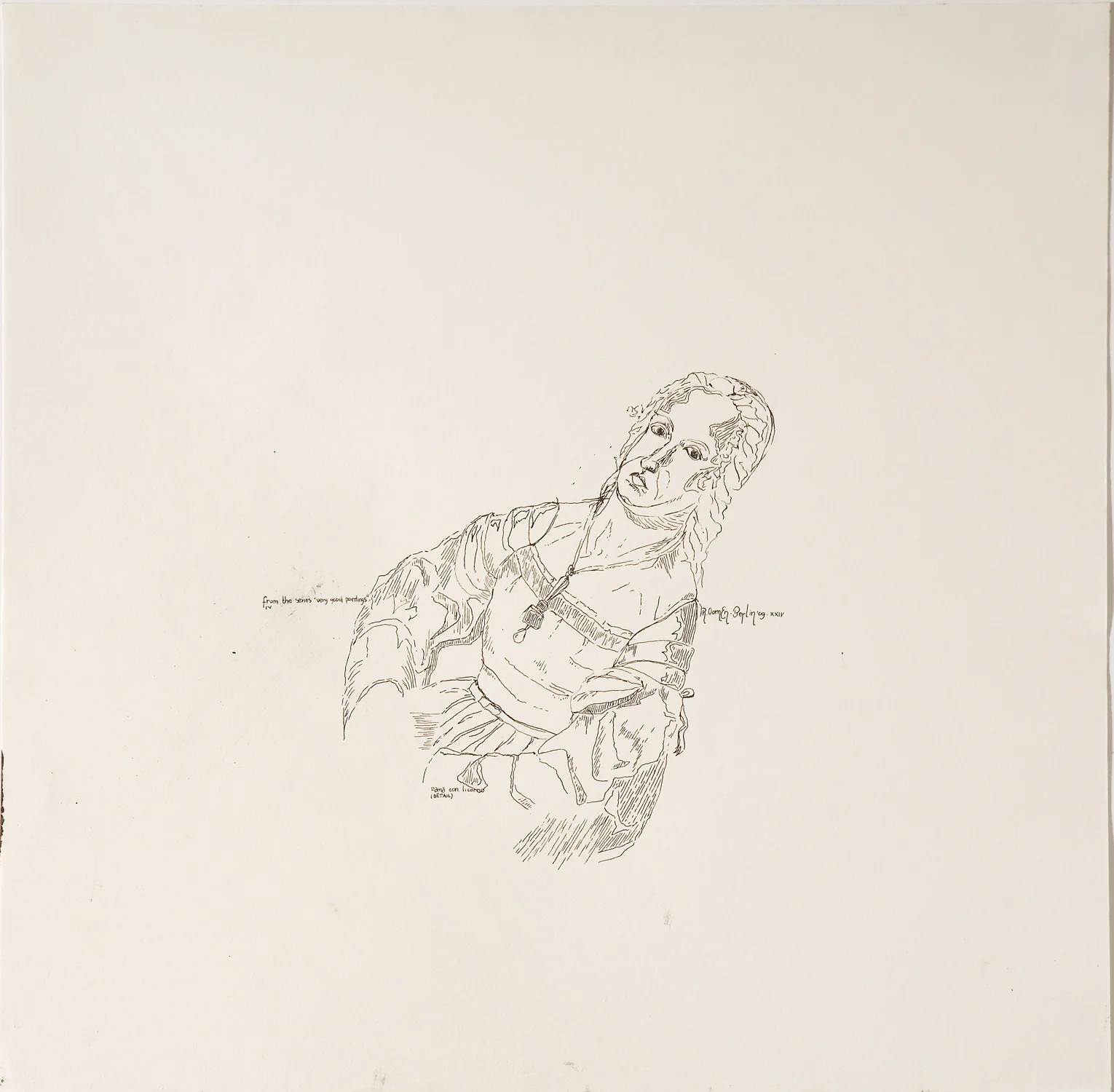 "# XXIV" Indian ink on paper 42x42 cm 2009