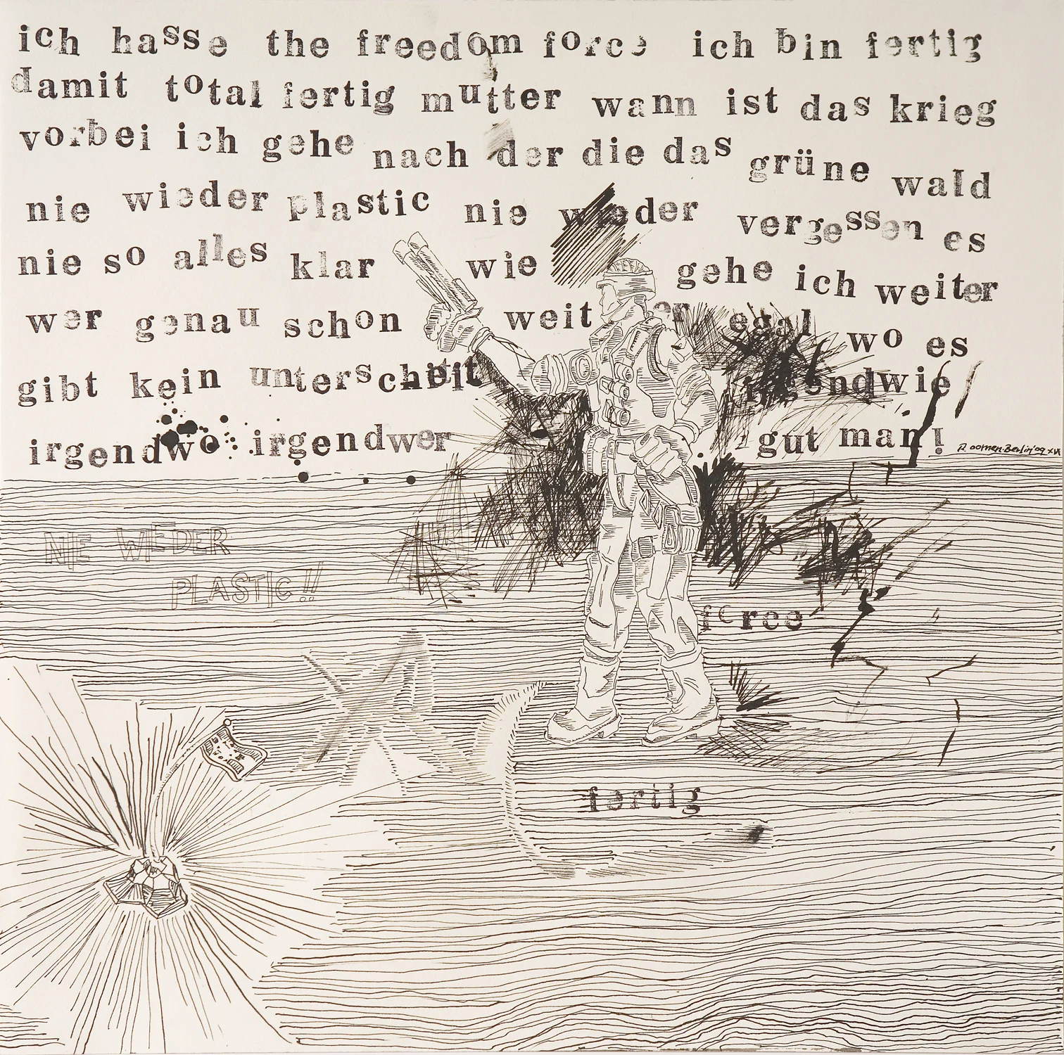 "# II" Indian ink on paper 42x42 cm 2009 private collection Amsterdam