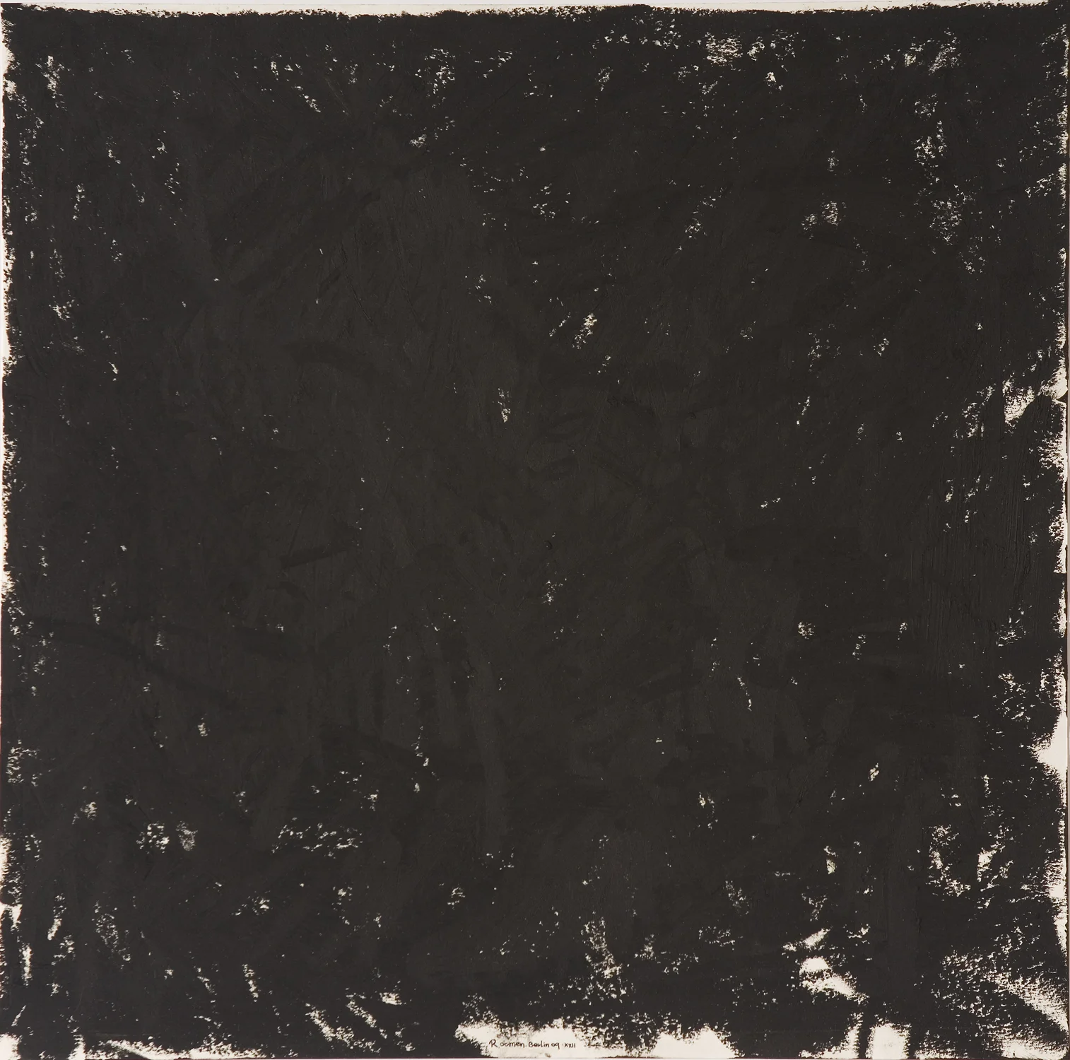 "# XXII" Indian ink and oil stick on paper 42x42 cm 2009 private collection Amsterdam NLD