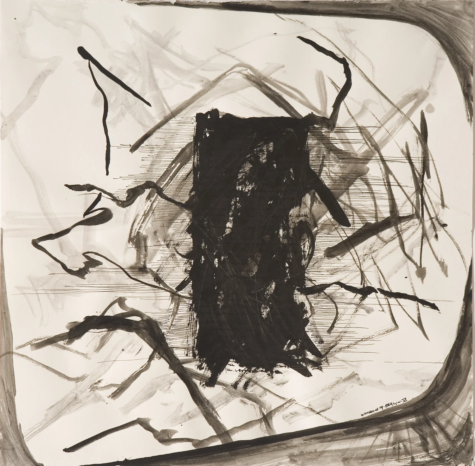"# VI" Indian ink on paper 42x42 cm 2009
