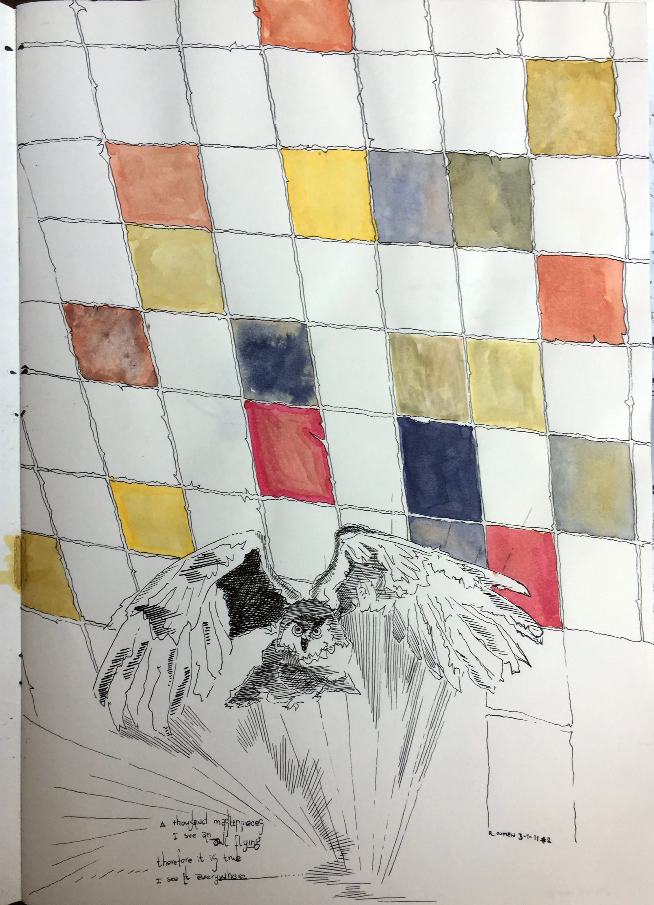 A thousand masterpieces ink on paper 42x29,7 cm 2011