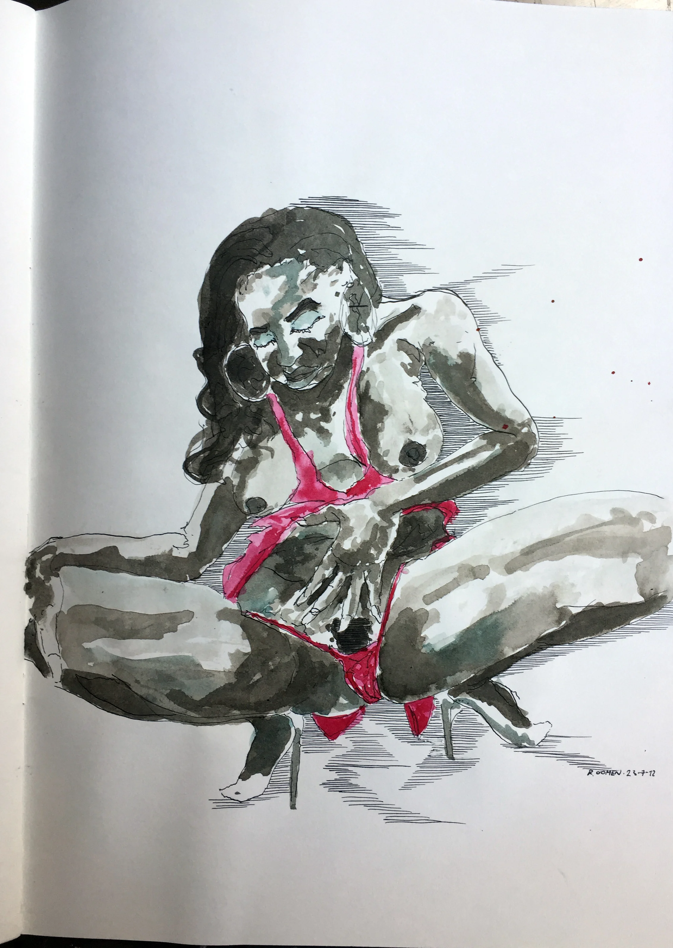 Arousing model ink on paper 42x29,7 cm 2012