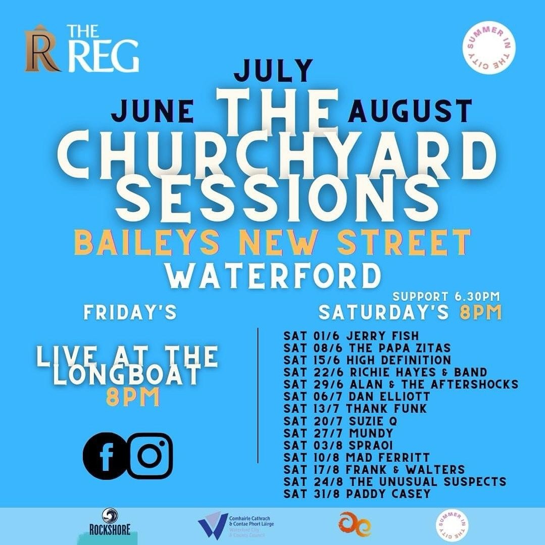 Live @thechurchyardsessions Saturday August 10th. Are ya #MadFerritt ☀️🎸🍺🥁😎 #Waterford #Oasis #OasisTribute