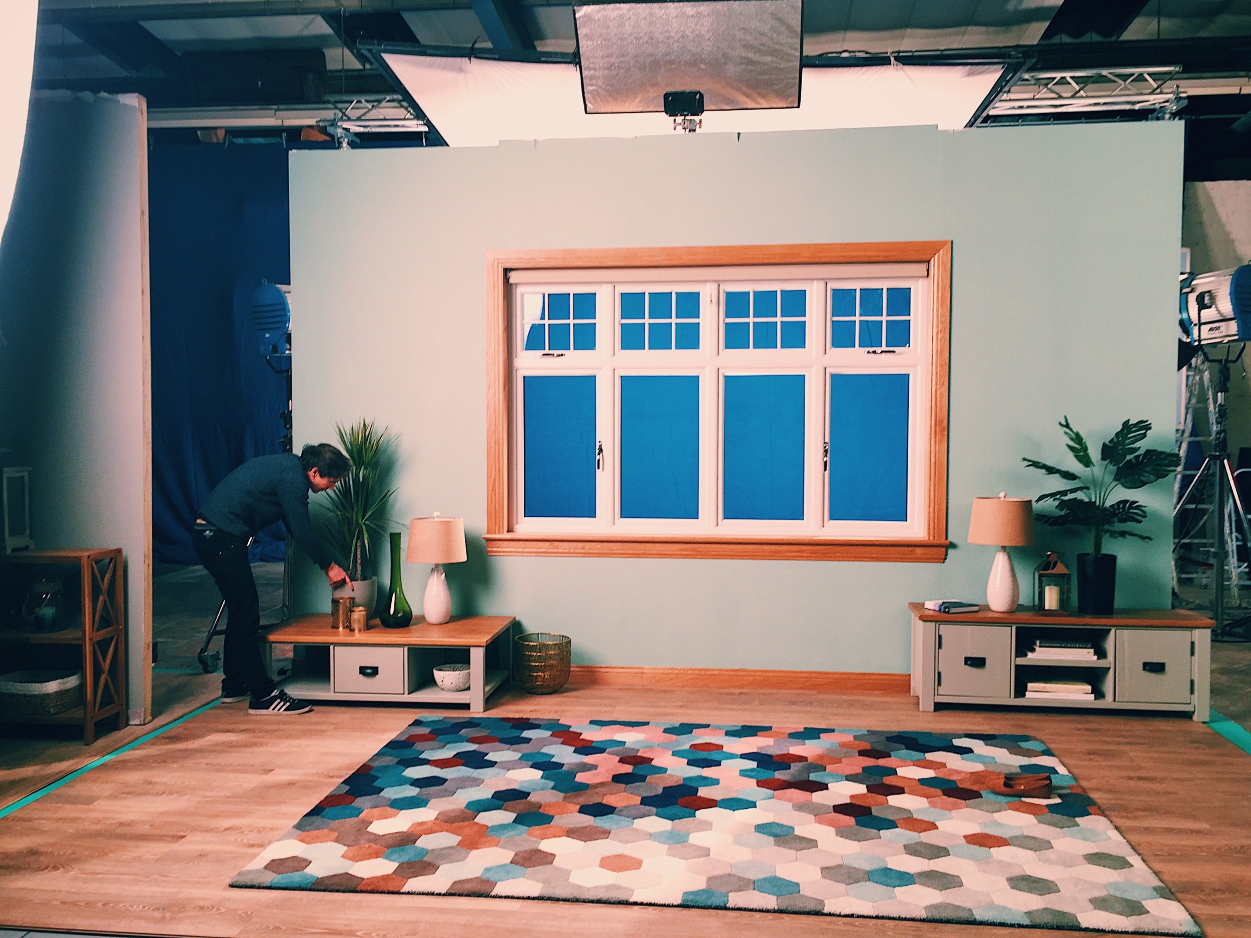 BTS - Blue Screen Sets