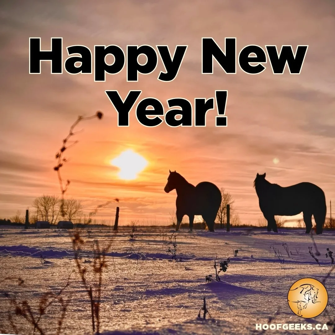 Happy New Year!
Christine &amp; I want to thank each and every one of you for being a part of our community. We had a BLAST travelling to the East Coast in 2025 and we&rsquo;re looking forward to seeing new and old Hoof Geeks in 2026! 

2025 was also