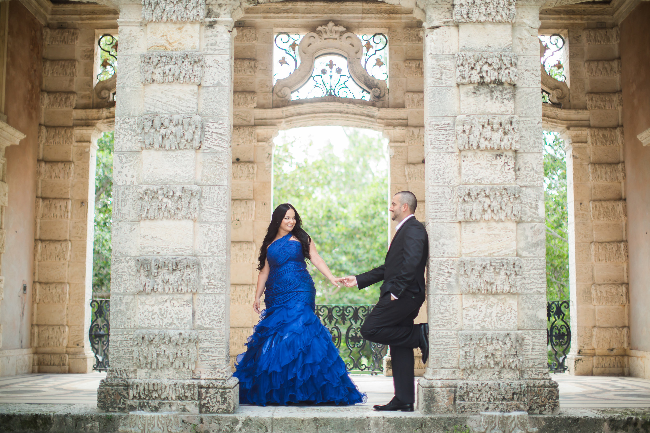 Miami Engagement Photographer - Vizcaya Museum Engagement Photos