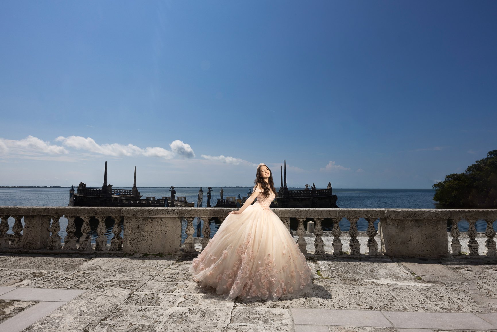 Miami Quinceanera Photography at Vizcaya | Dipp Photography