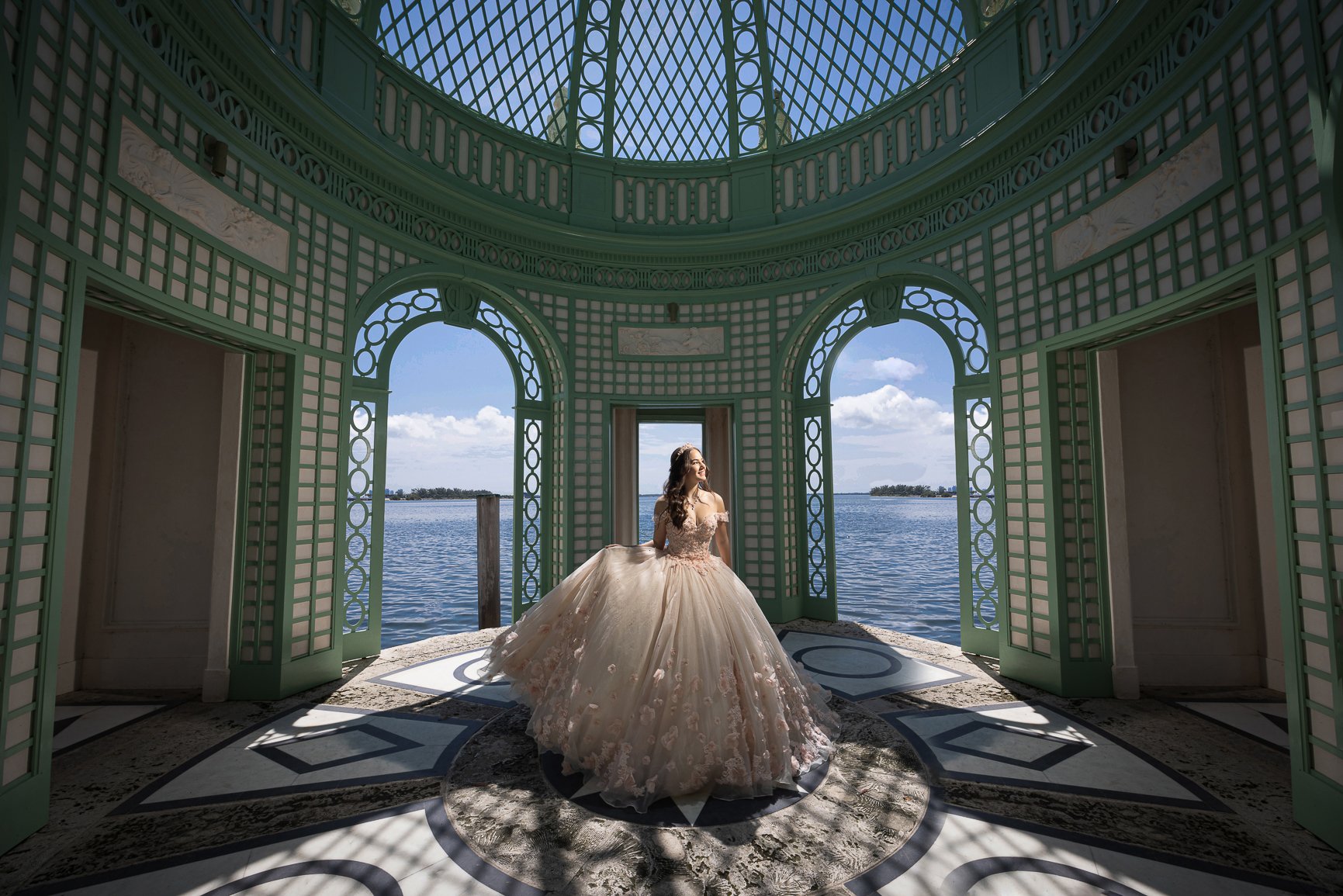 Miami Quinceanera Photography at Vizcaya | Dipp Photography