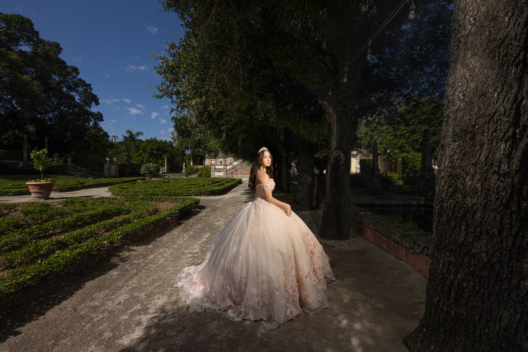 Miami Quinceanera Photography at Vizcaya | Dipp Photography