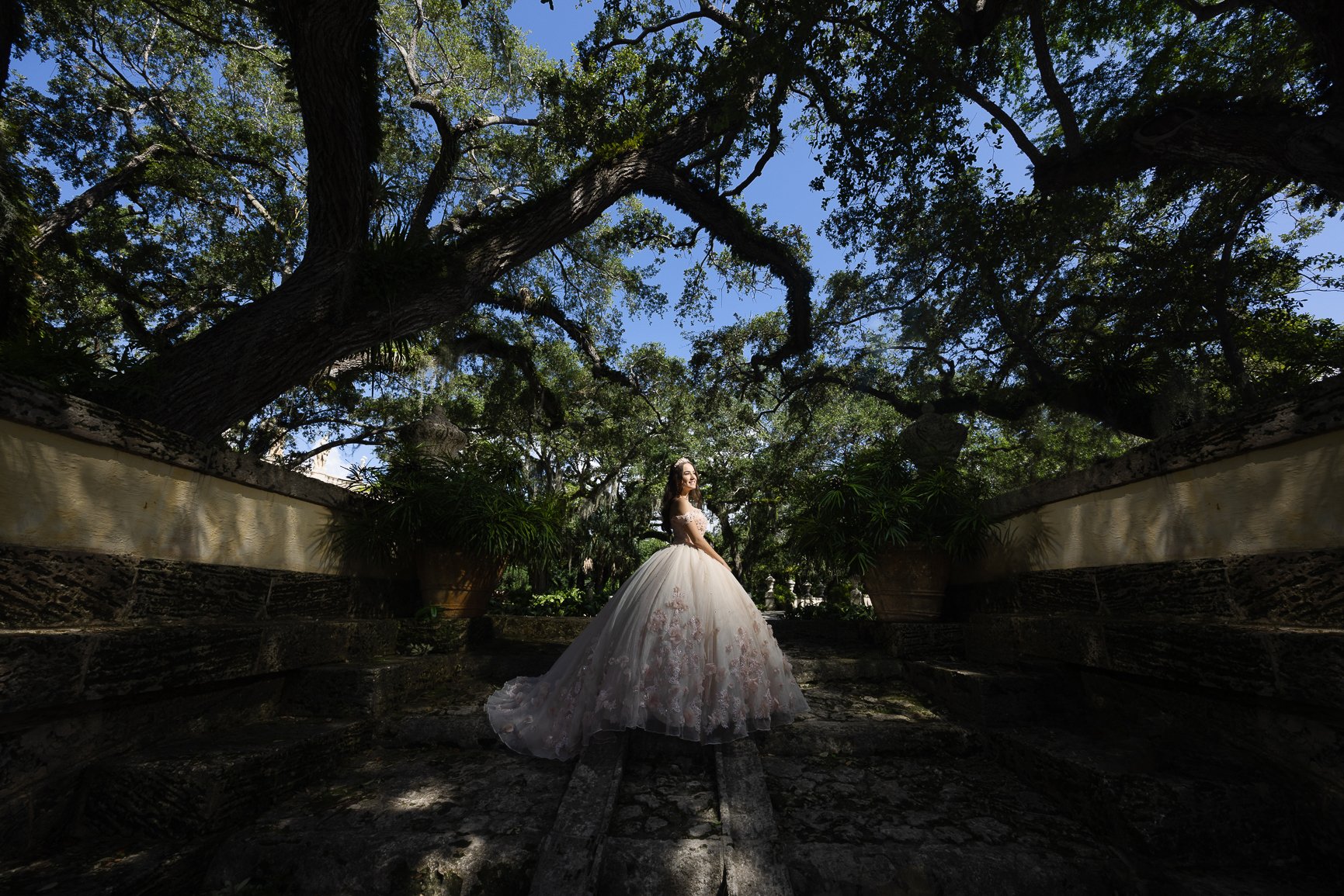 Miami Quinceanera Photography at Vizcaya | Dipp Photography