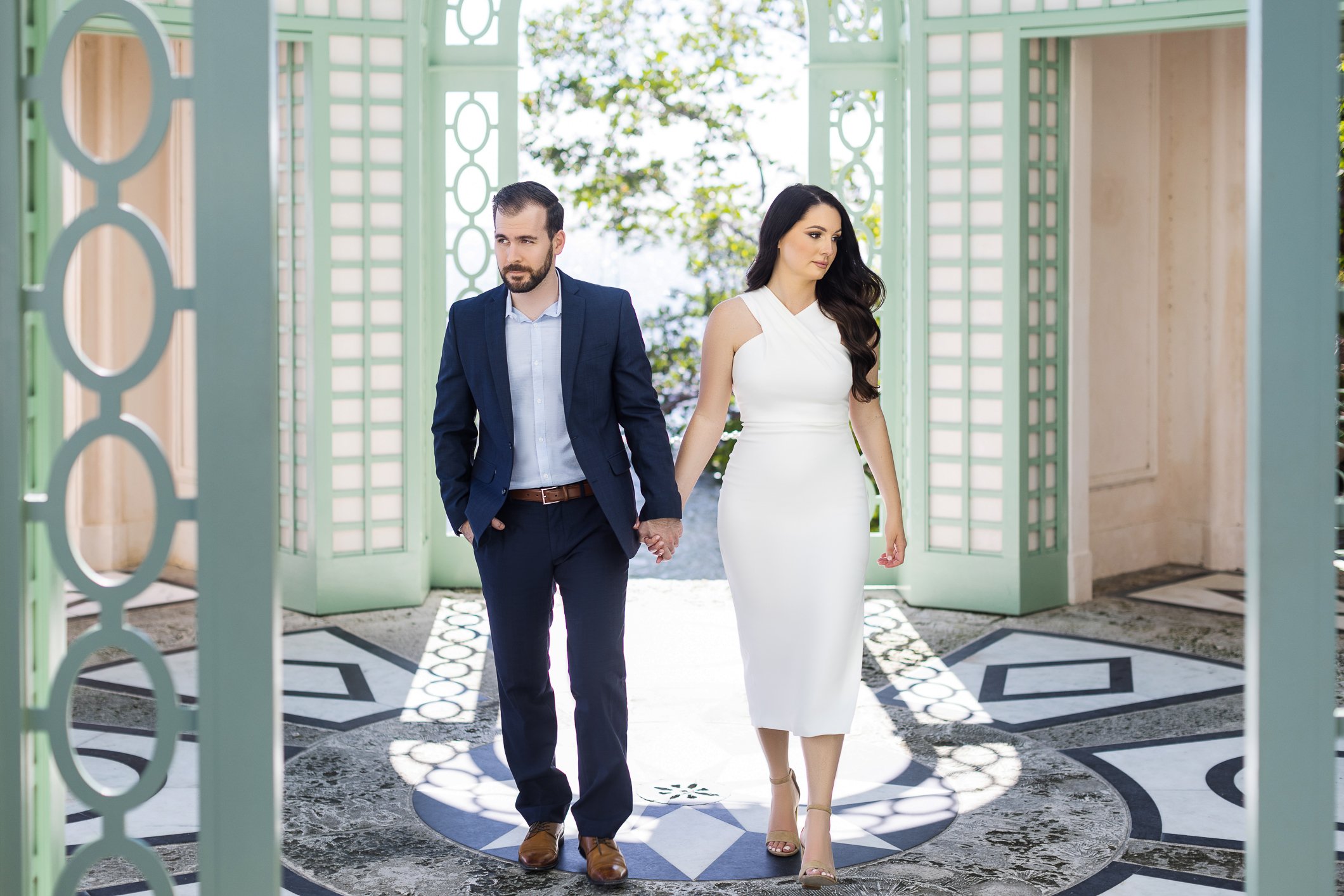 Vizcaya Museum Engagement Photos | Dipp Photography