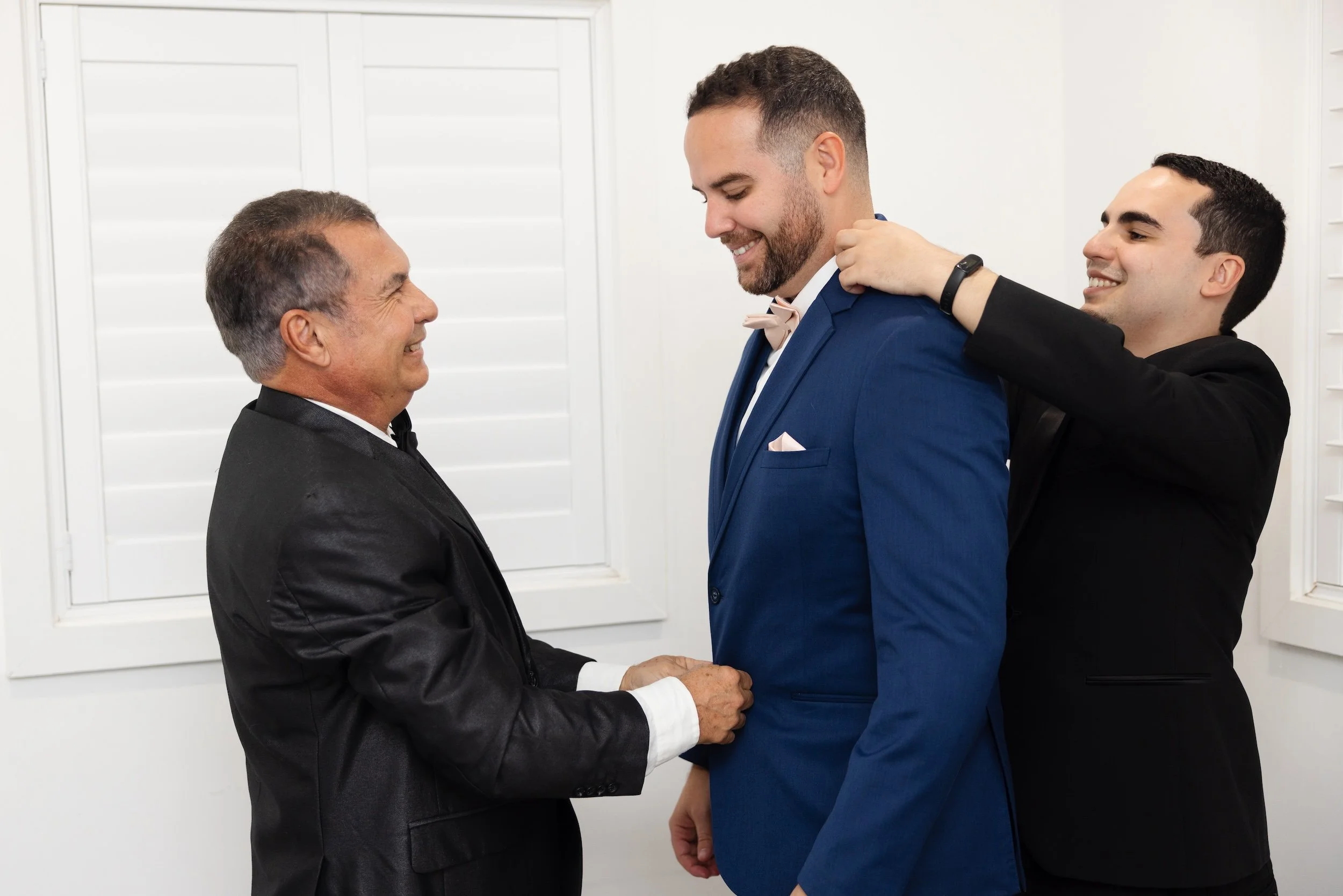 Groom Getting Ready at The Barn 305