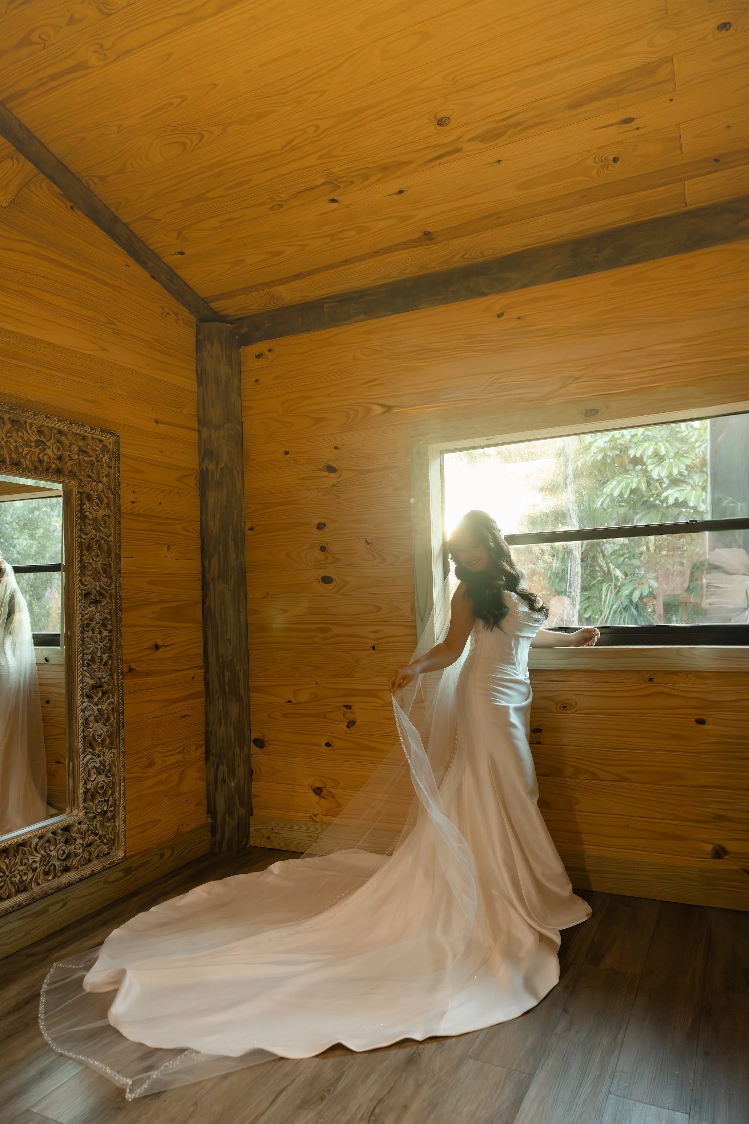 Bride Getting Ready at The Barn 305