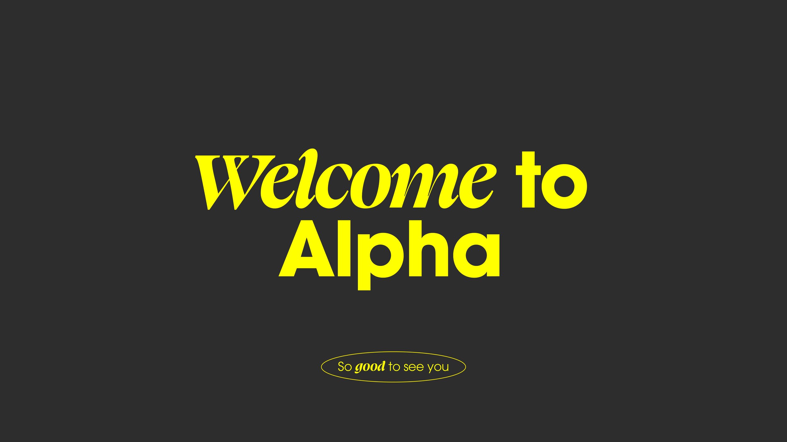 Alpha Courses