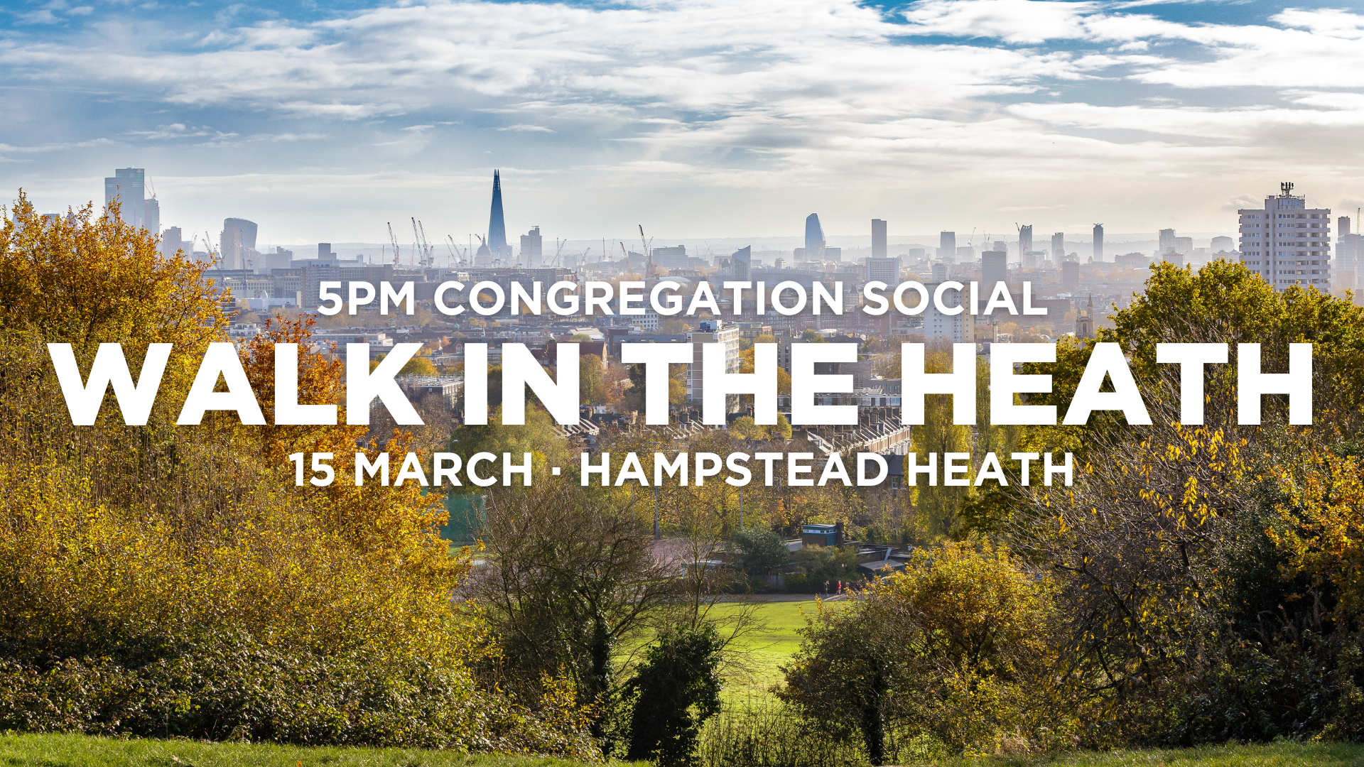 5pm Congregation Social - Walk In the Heath