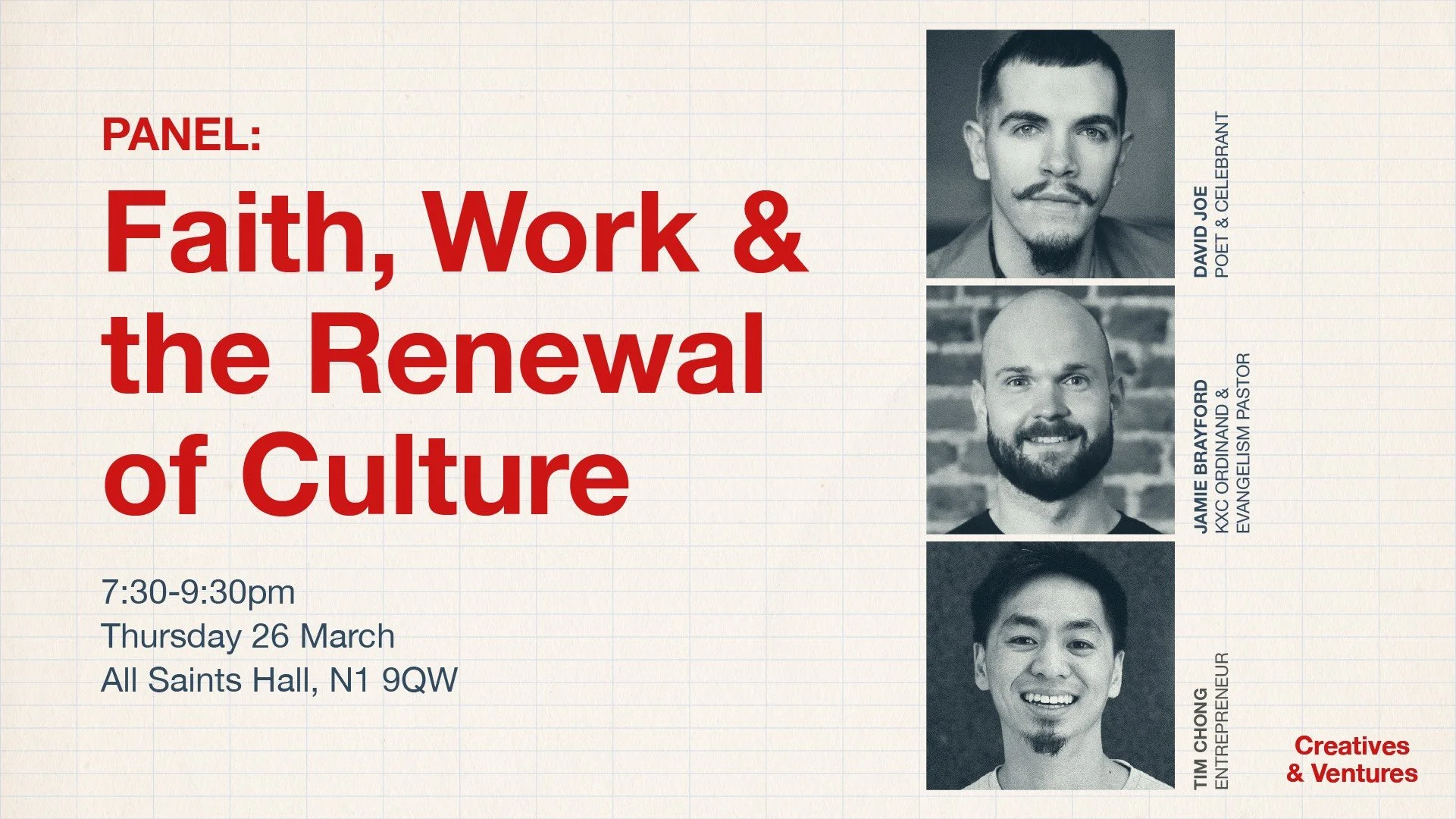 Creative &amp; Ventures Panel: Faith, Work &amp; the Renewal of Culture