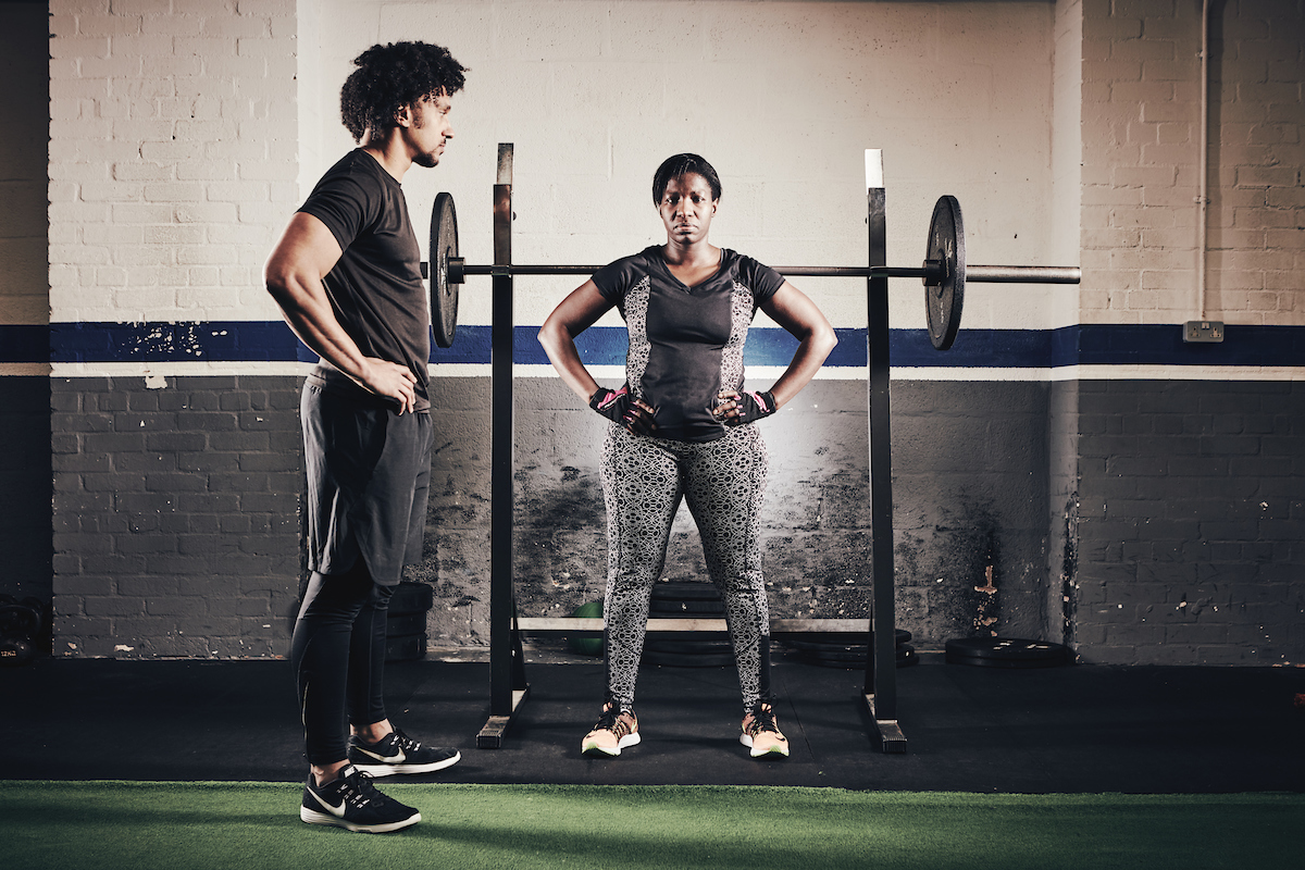 Gym Instructor and Pupil
