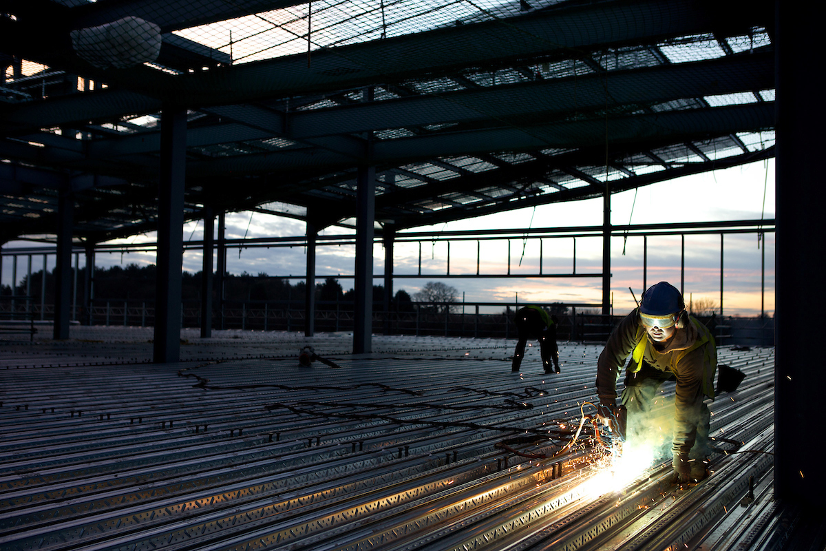 Welding at Dusk