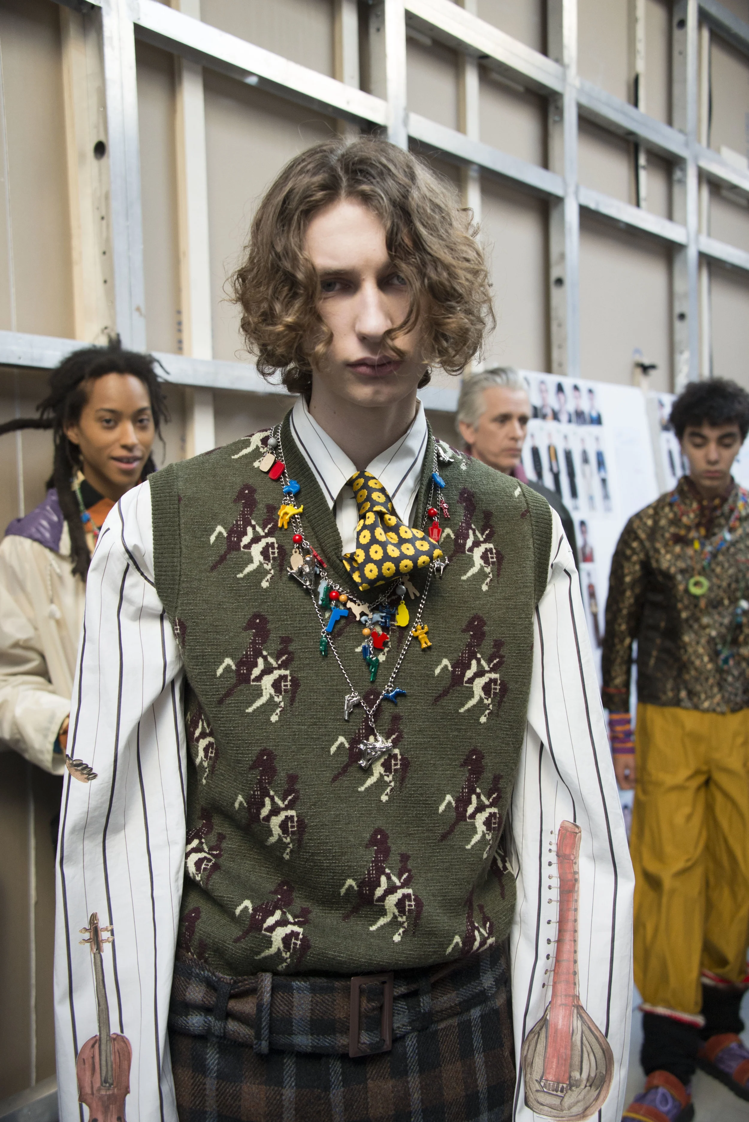 Backstage at Marni FW18