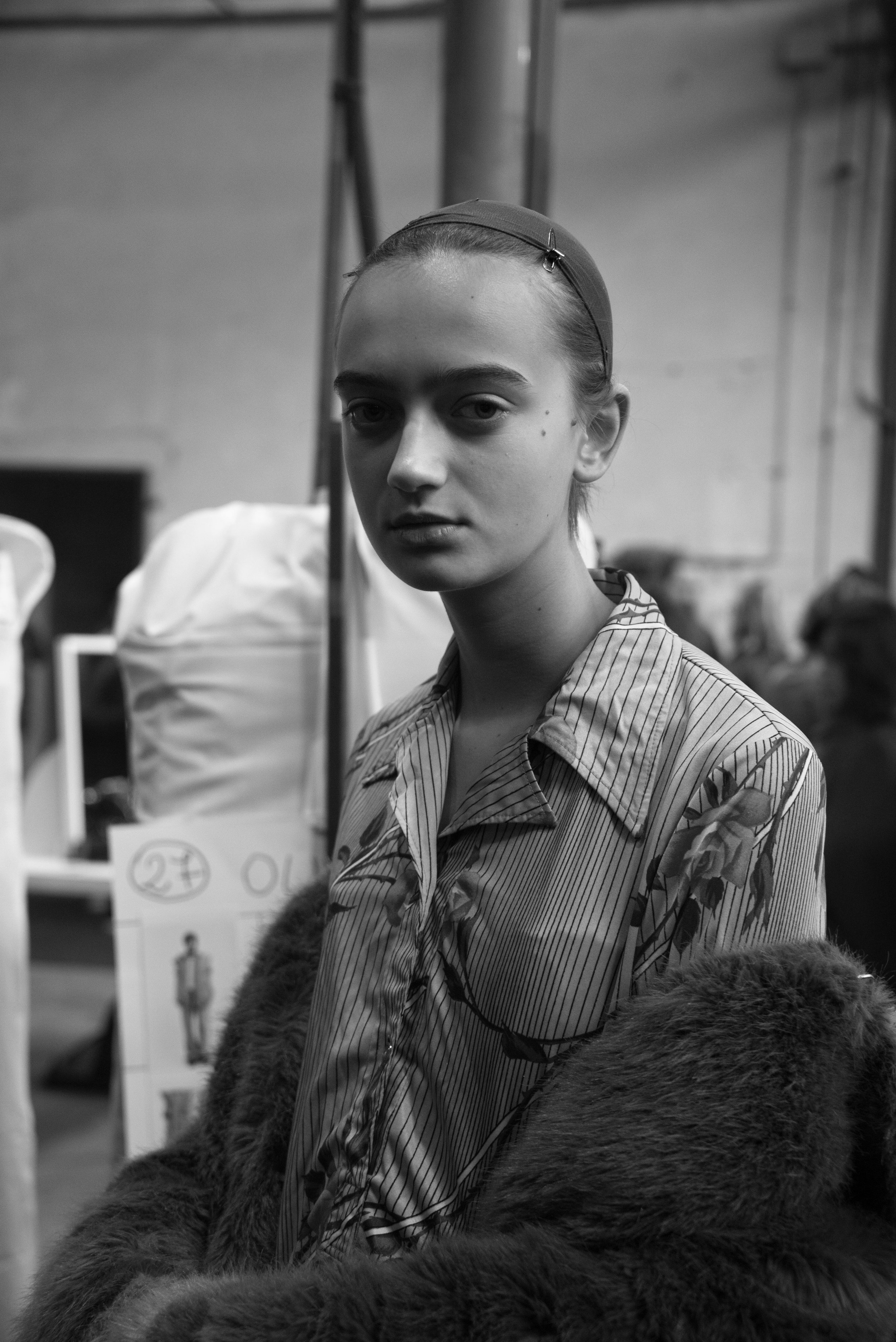 Backstage at Marni