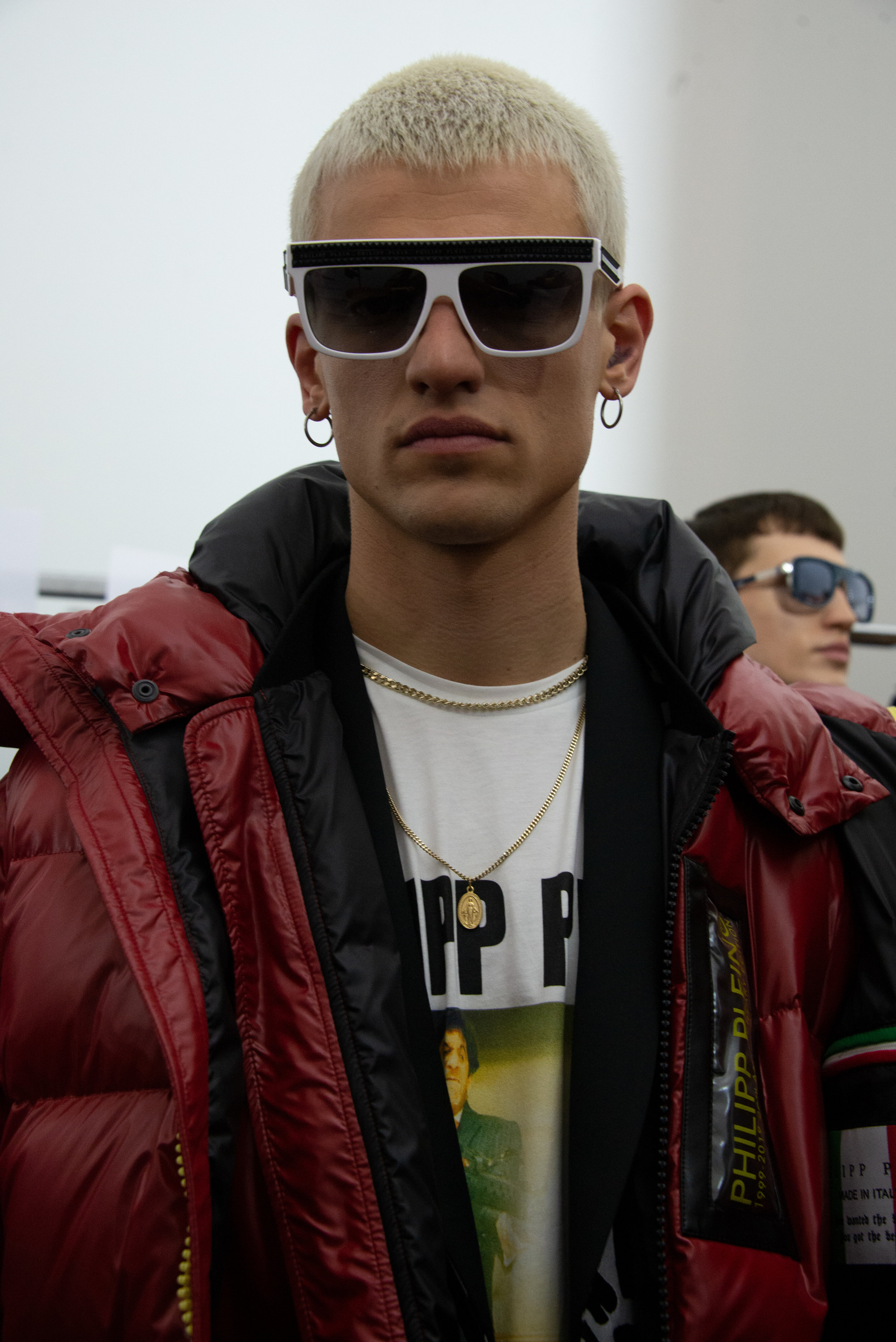 Backstage at Philipp Plein