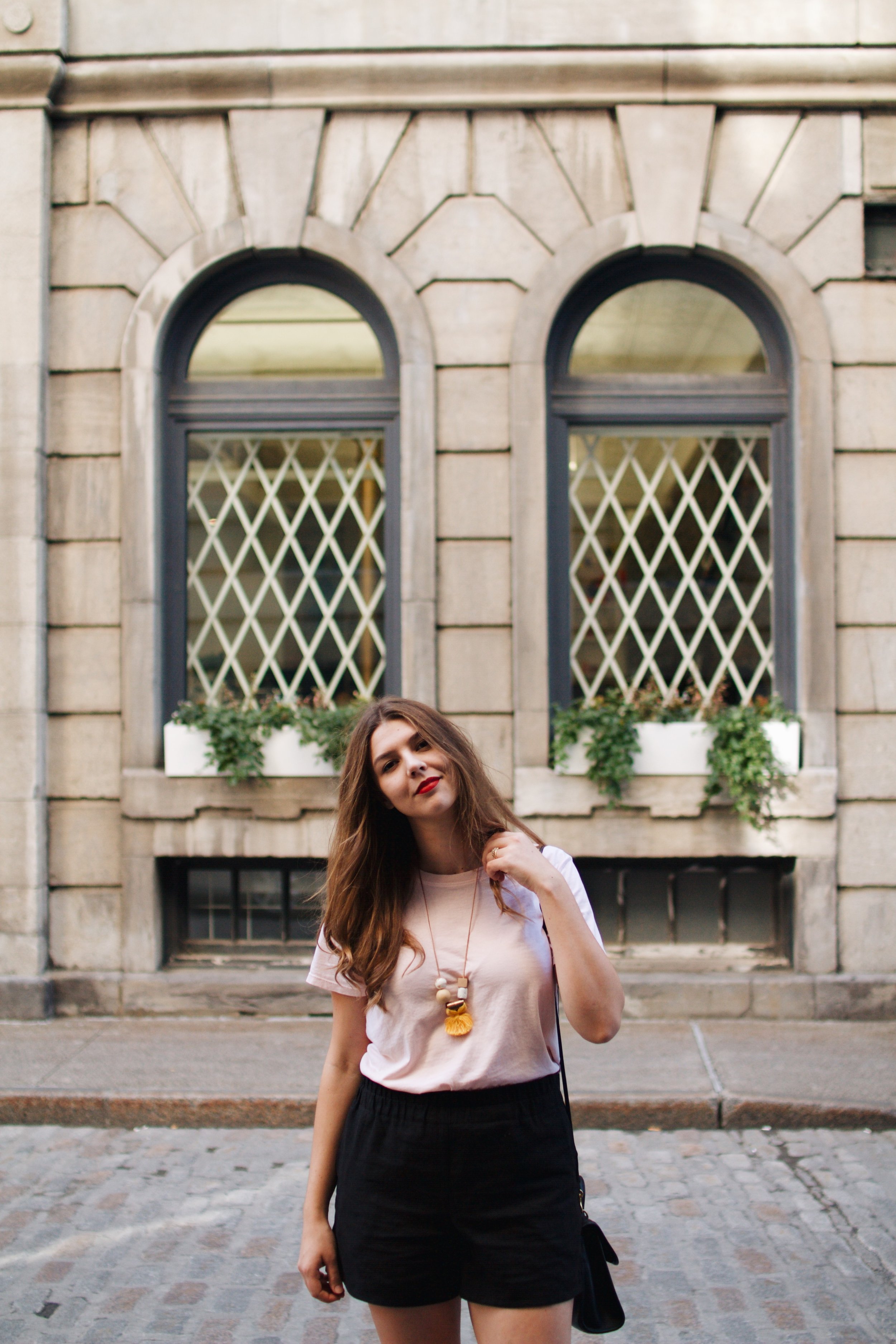 Yours truly. Probably making mental plans to move into this building behind me.