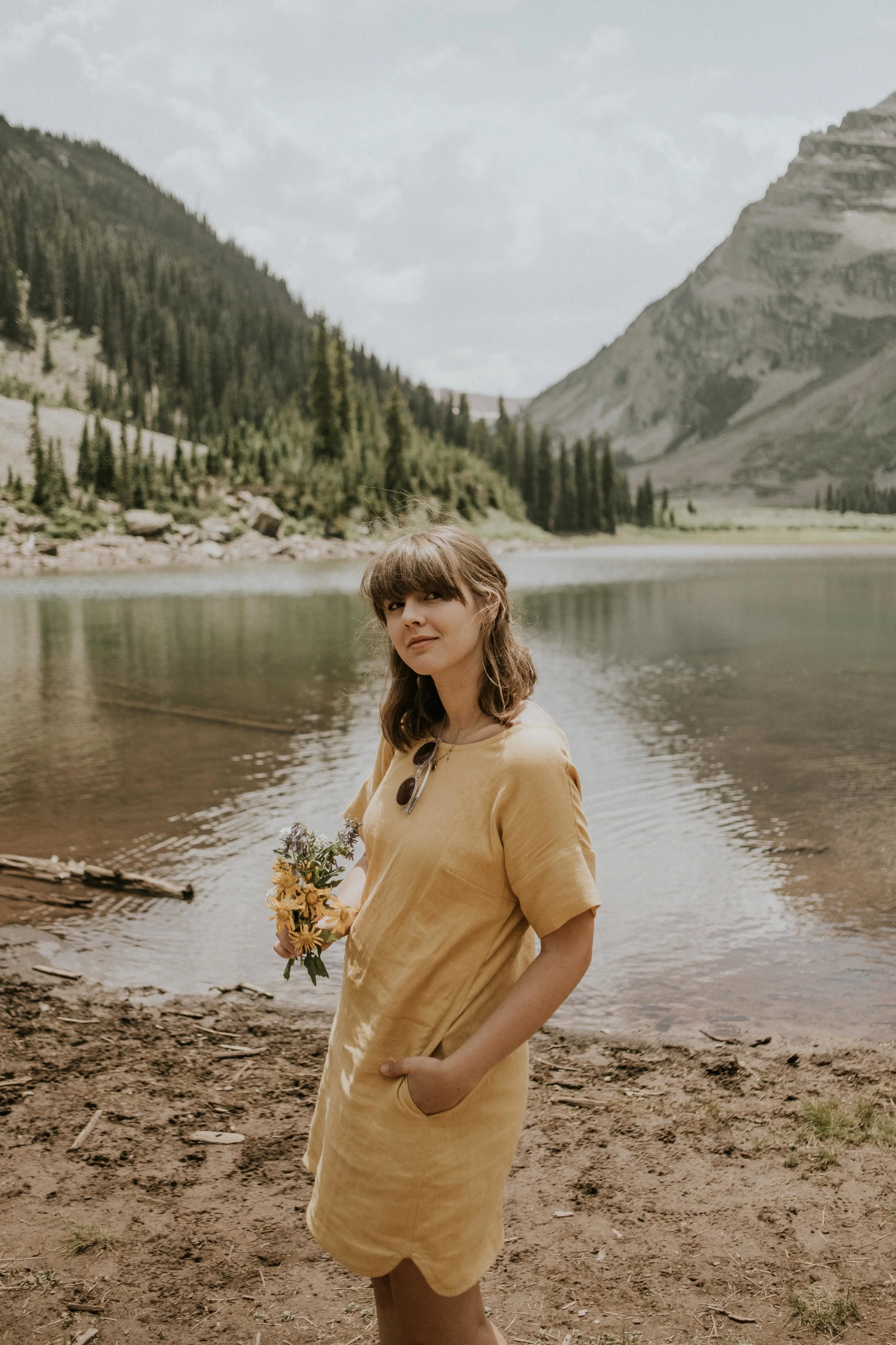You bet I hiked the whole 2 mile trail in my custom Ma Ma Osa 'Lara Dress'