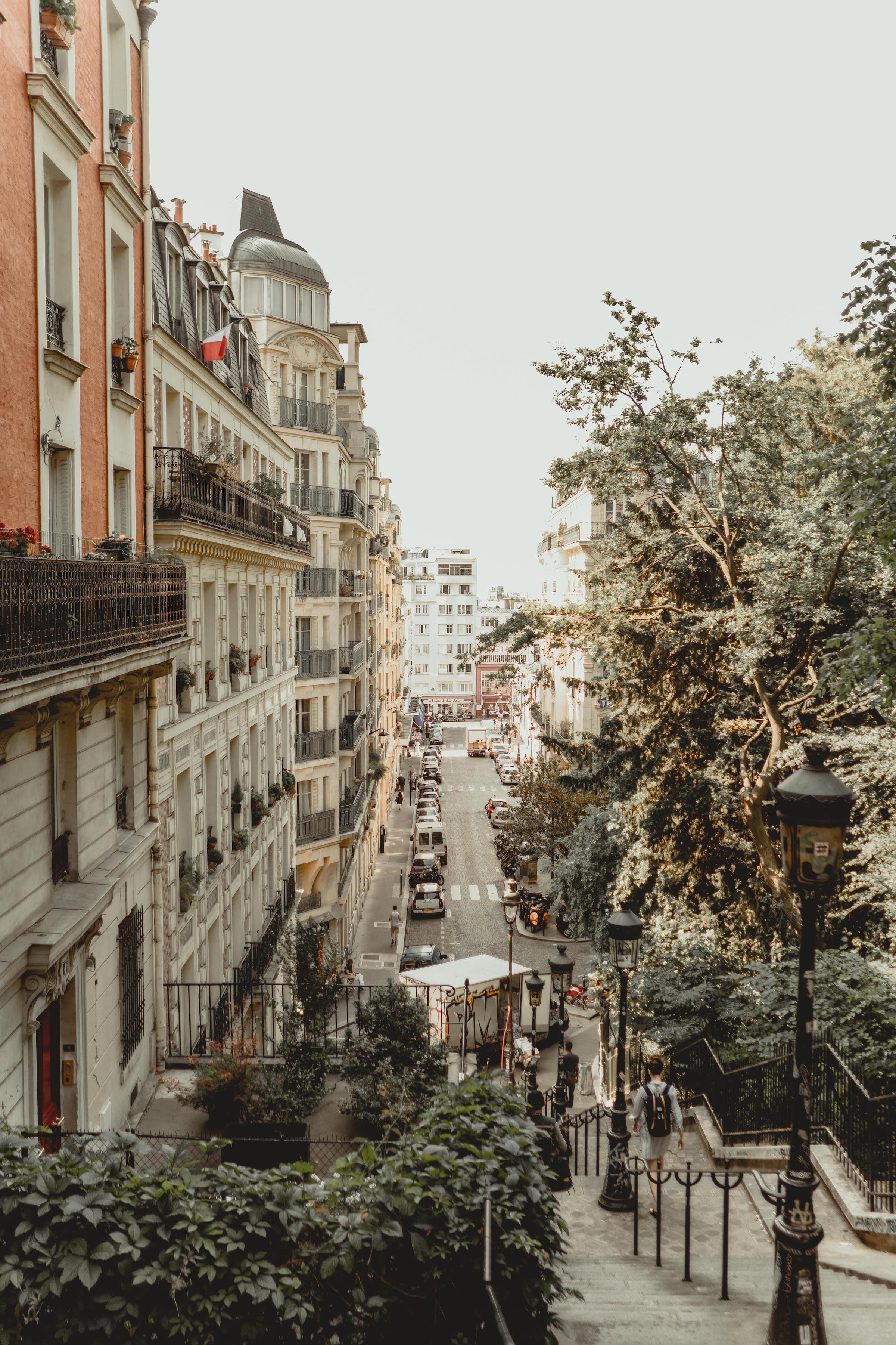 The view on our walk up to Sacre Coeur