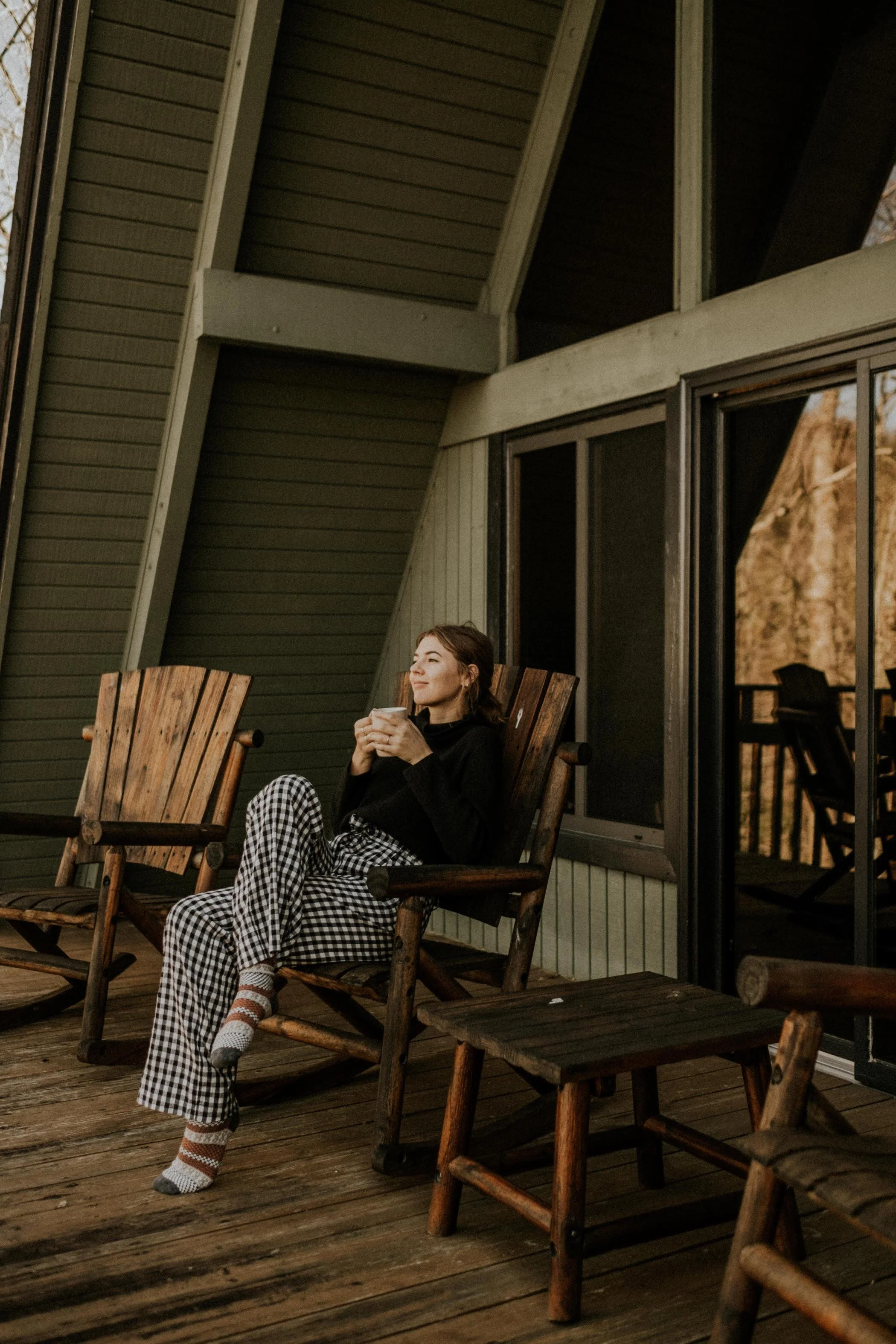 If only the weather was just a touch warmer, we would have been out on this porch nonstop throughout our stay.