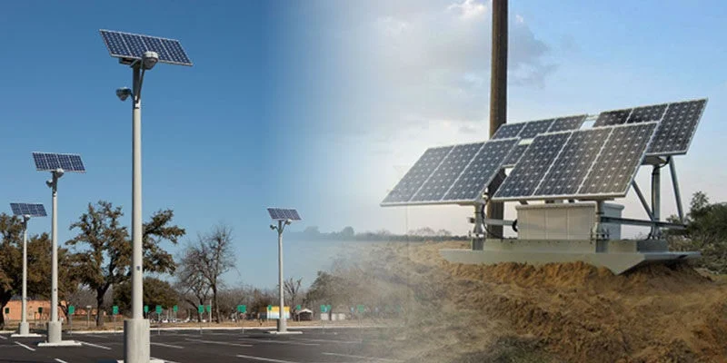 Solar Street Lights Installation