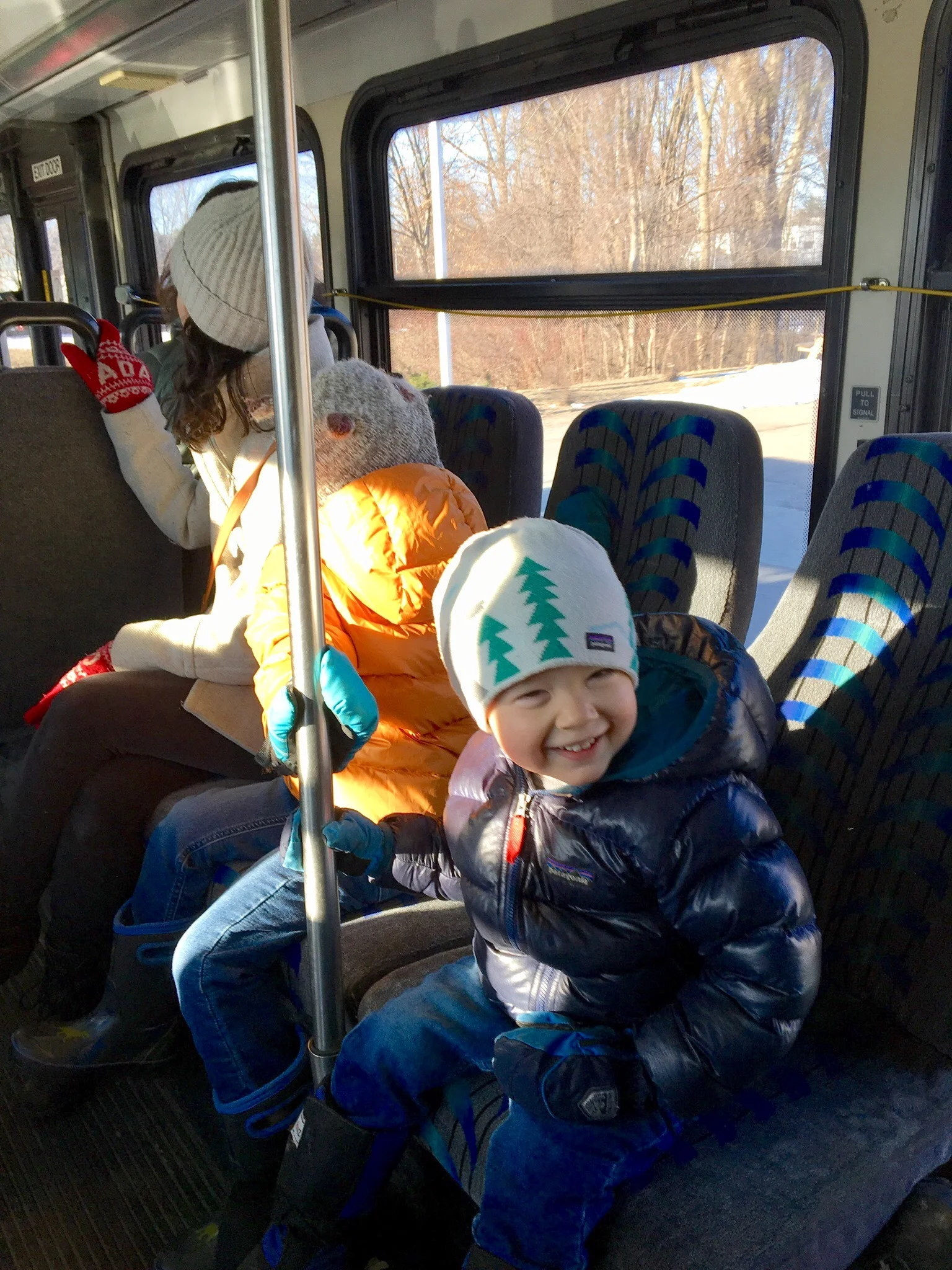 Enjoying a GMT ride to school